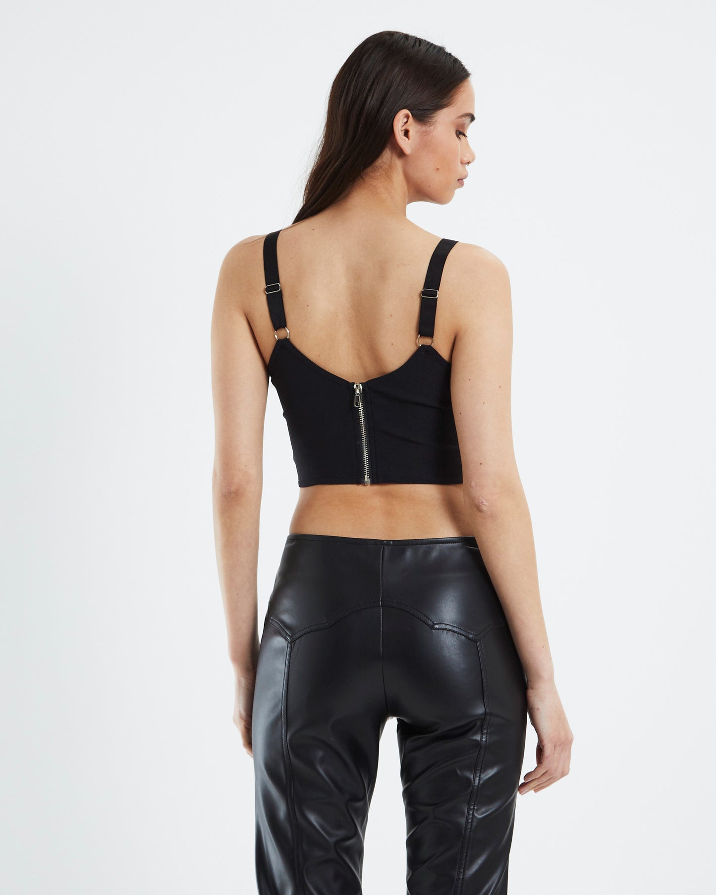 Valerie Cut Out Corset Black
