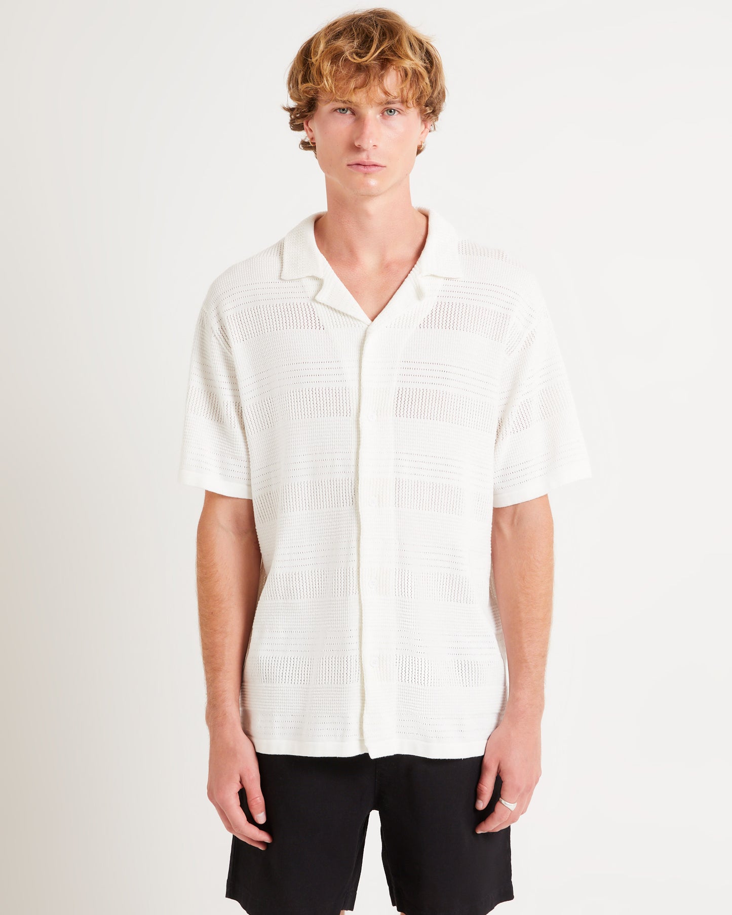 Knitted Short Sleeve Resort Shirt