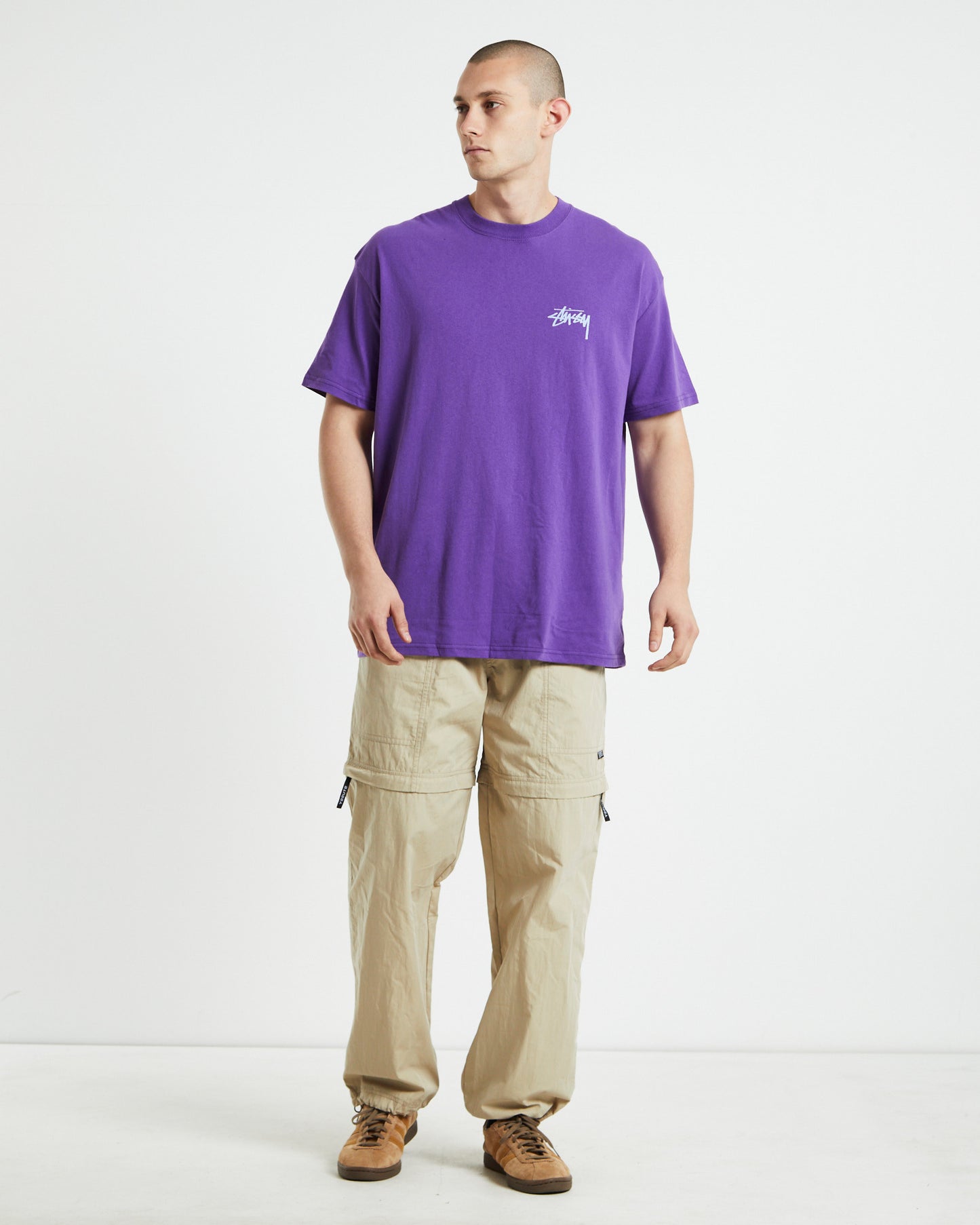 Two Dice Short Sleeve T-shirt Bright Violet