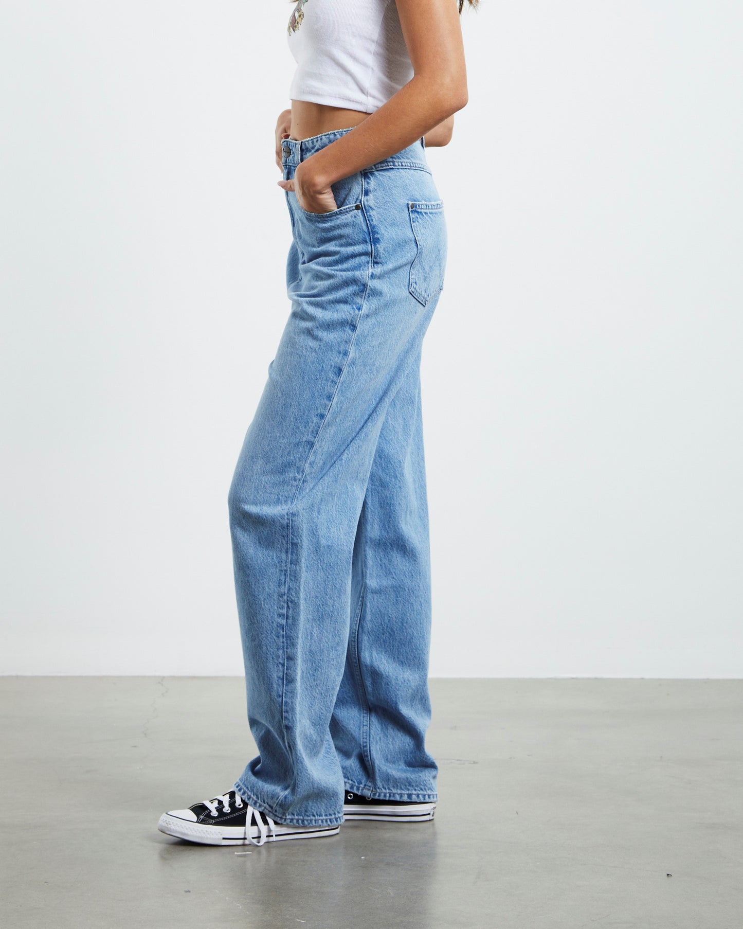 Bella Baggy Jeans Navigate Blue