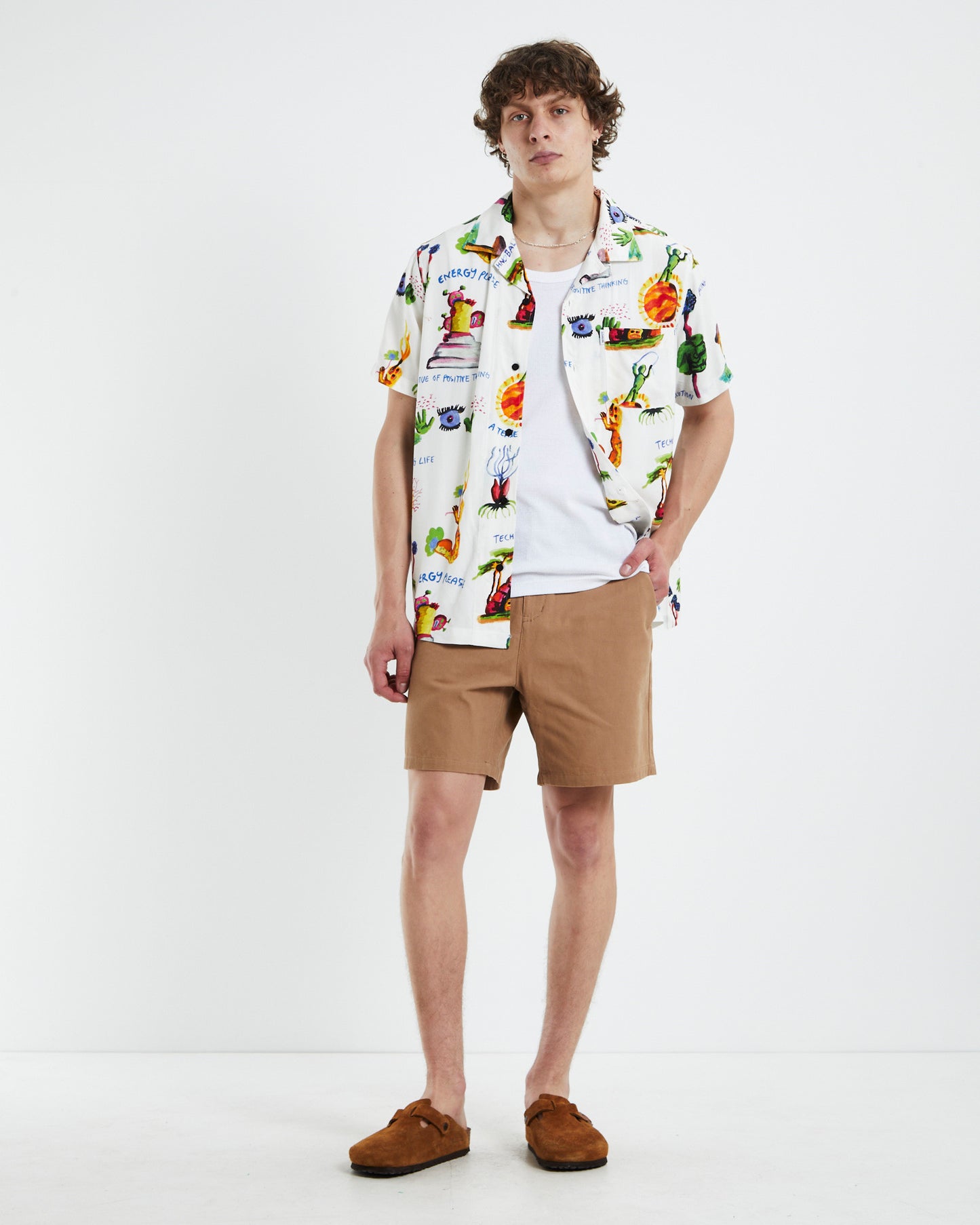 Grabbing Life Short Sleeve Shirt White