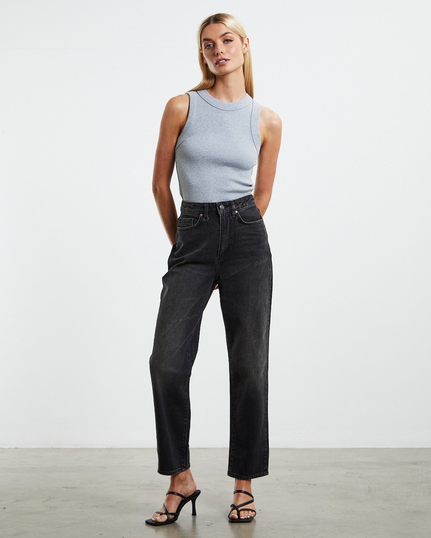Jonesy Singlet Grey Marle