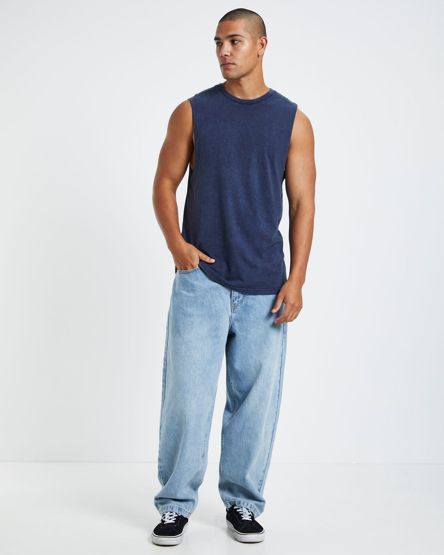 Muscle Tank Acid Navy