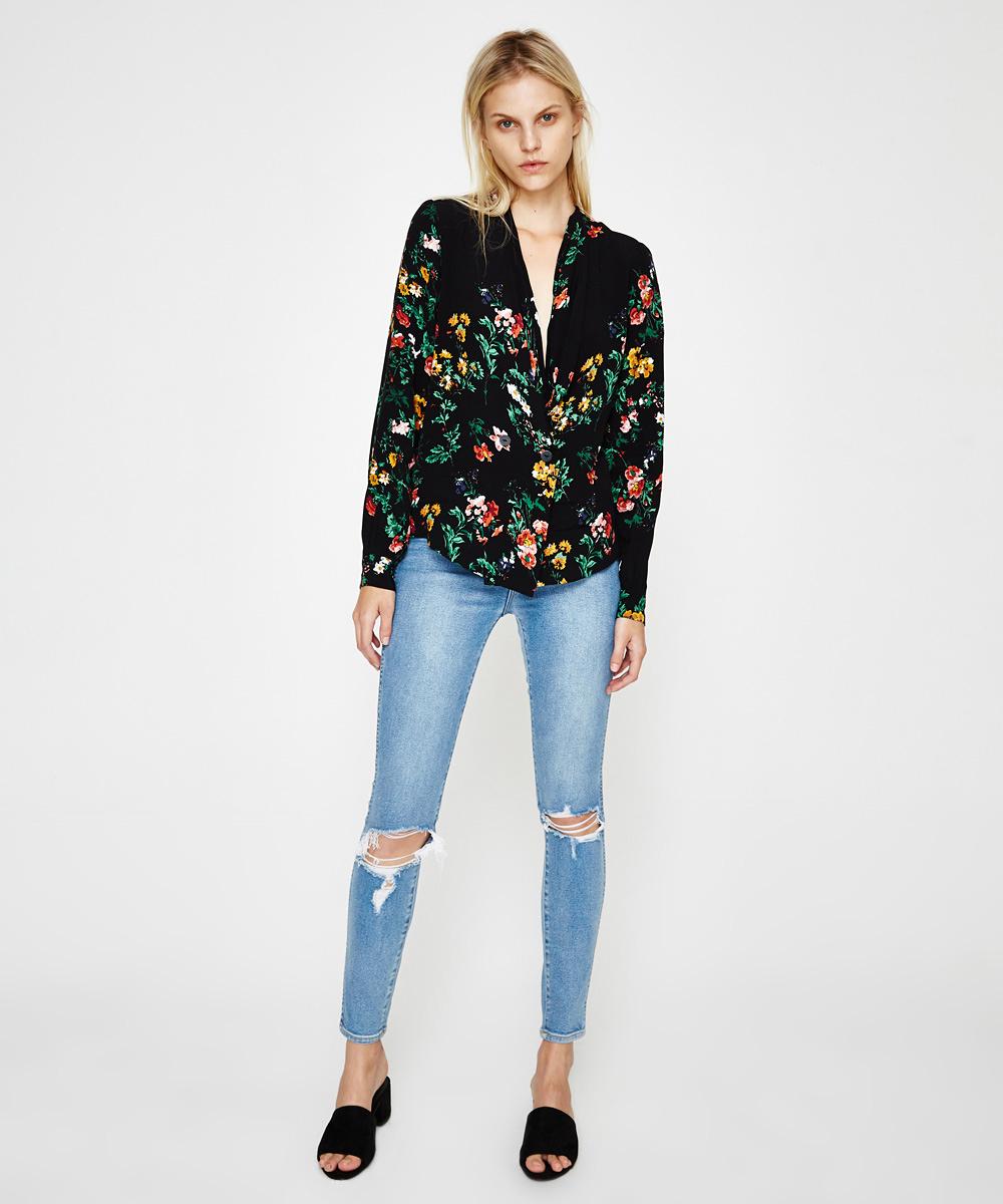 Heidi Blouse Wild Garden