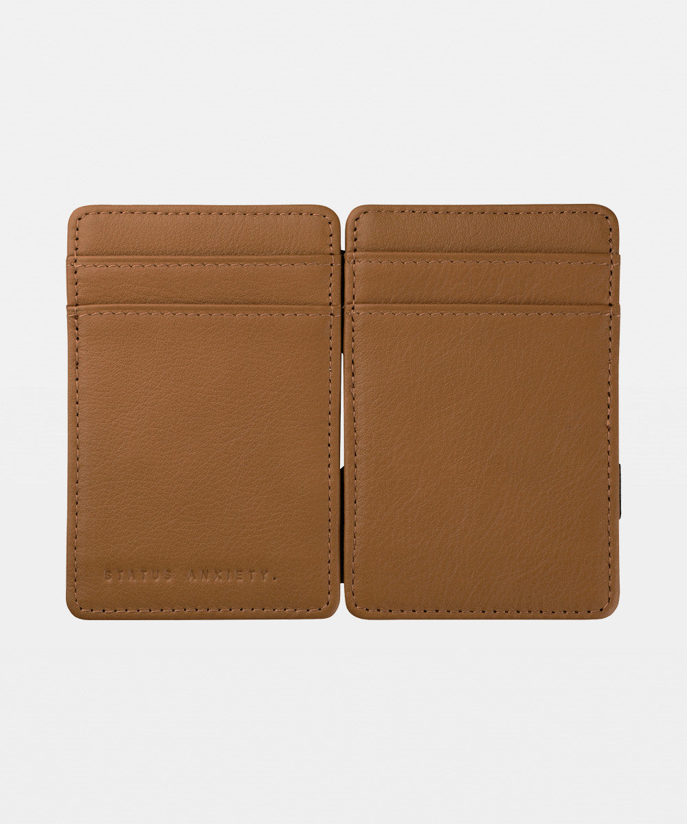 Flip Leather Wallet Tan