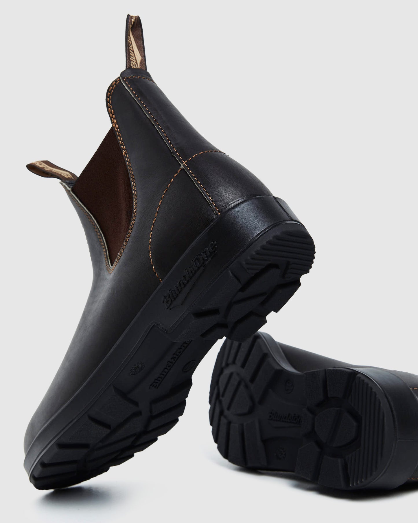 500 Elastic Side Boots Brown