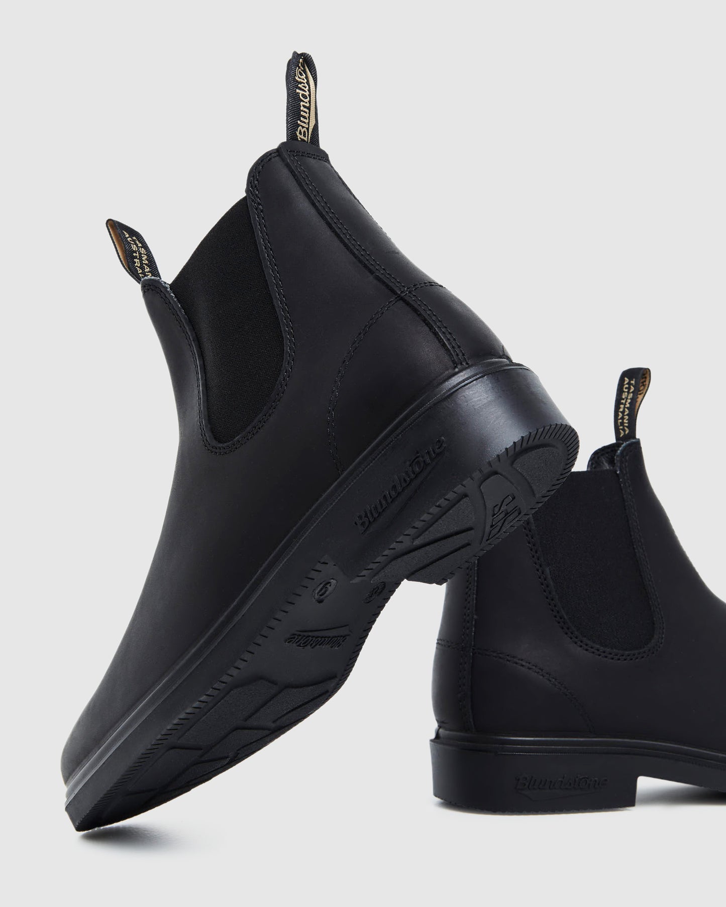 063 Leather Dress Boots Black