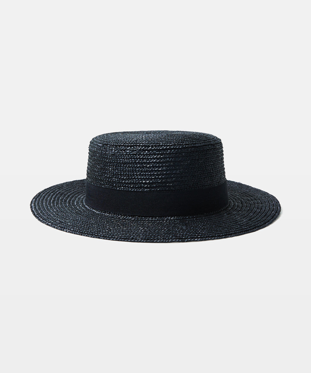 Boater Hat Black