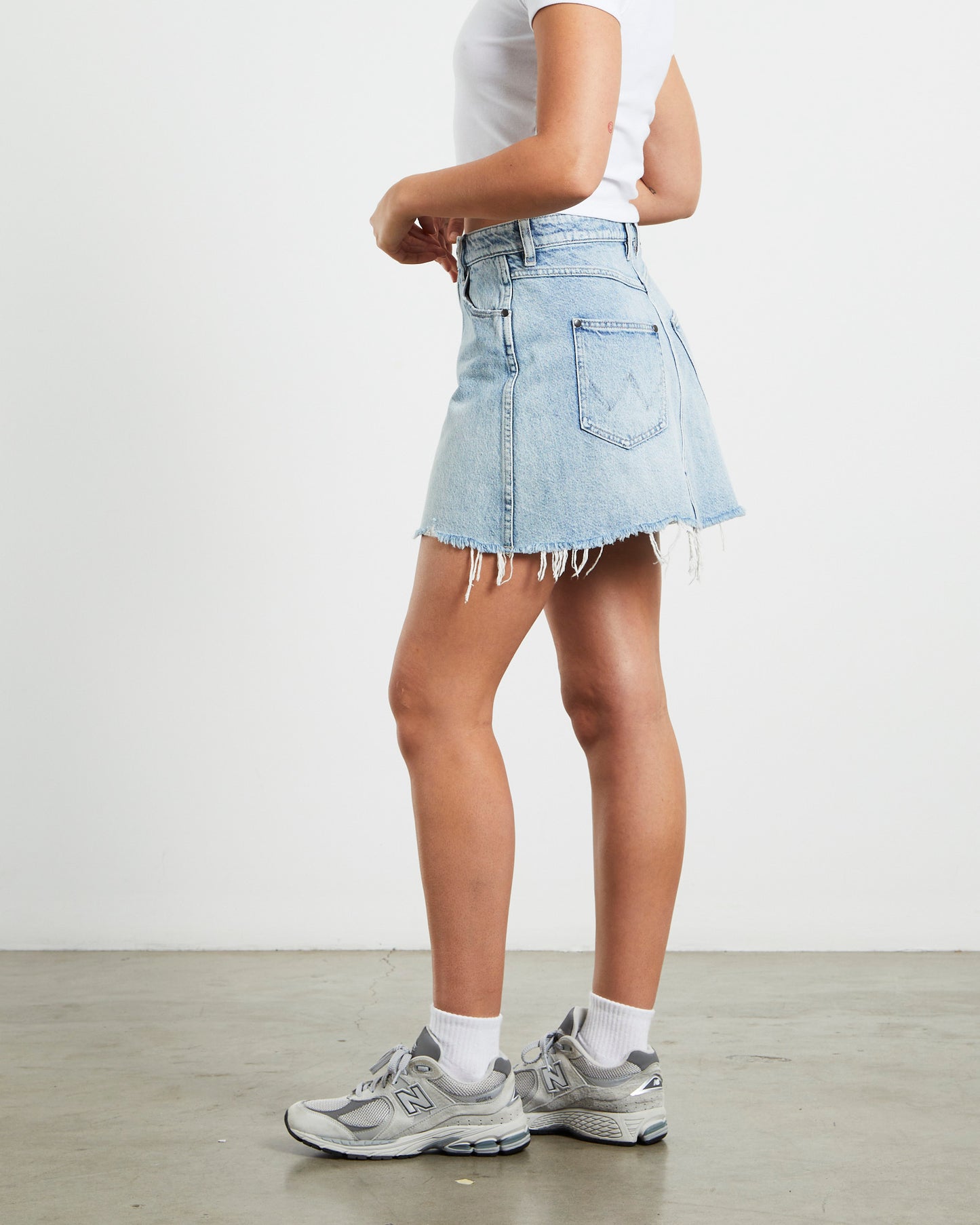 Repair Denim Mini Skirt Never Never