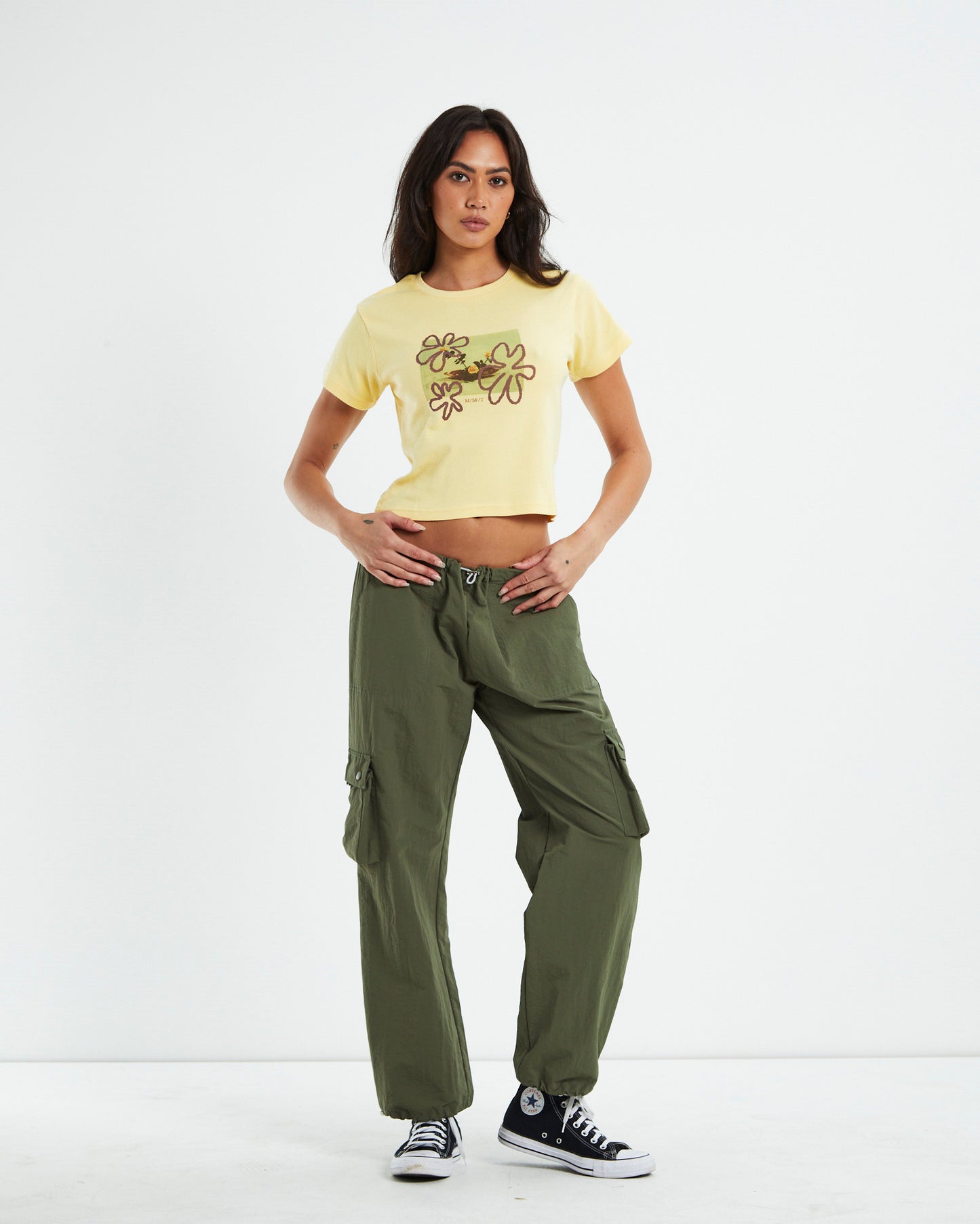 Les Awaken Baby Tee Yellow
