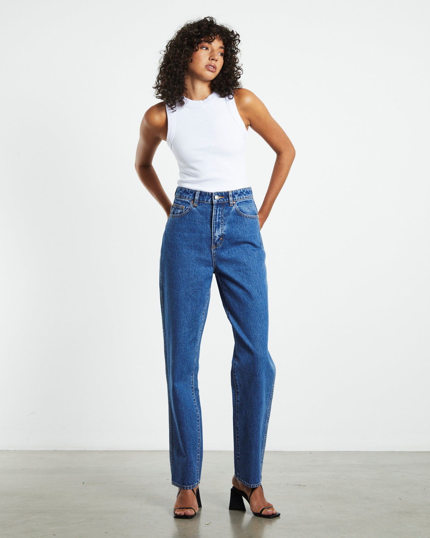 Sade Baggy Jeans 80s Blue