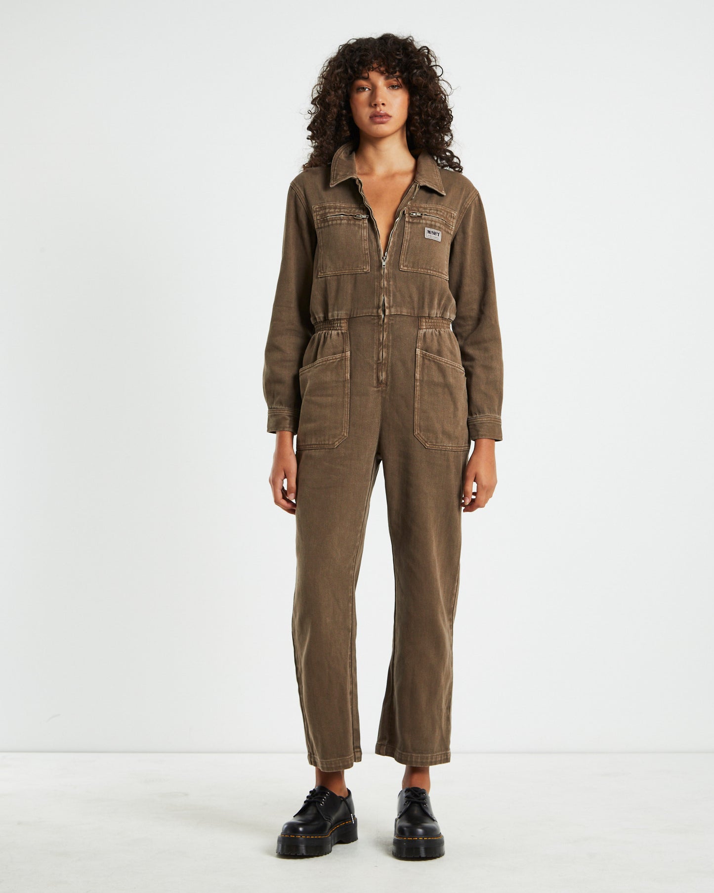 Heavenly People Coverall Jumpsuit Chocolate Brown