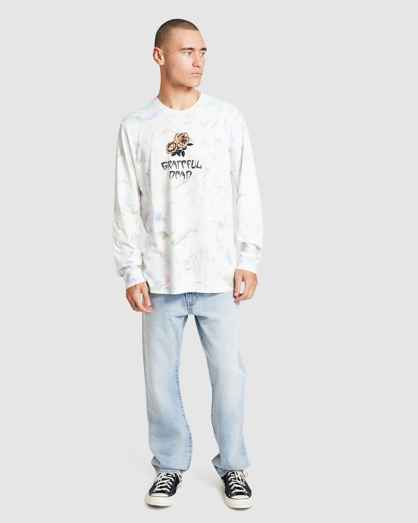 Levi's x Grateful Dead Long Sleeve T-Shirt Tie-Dye White