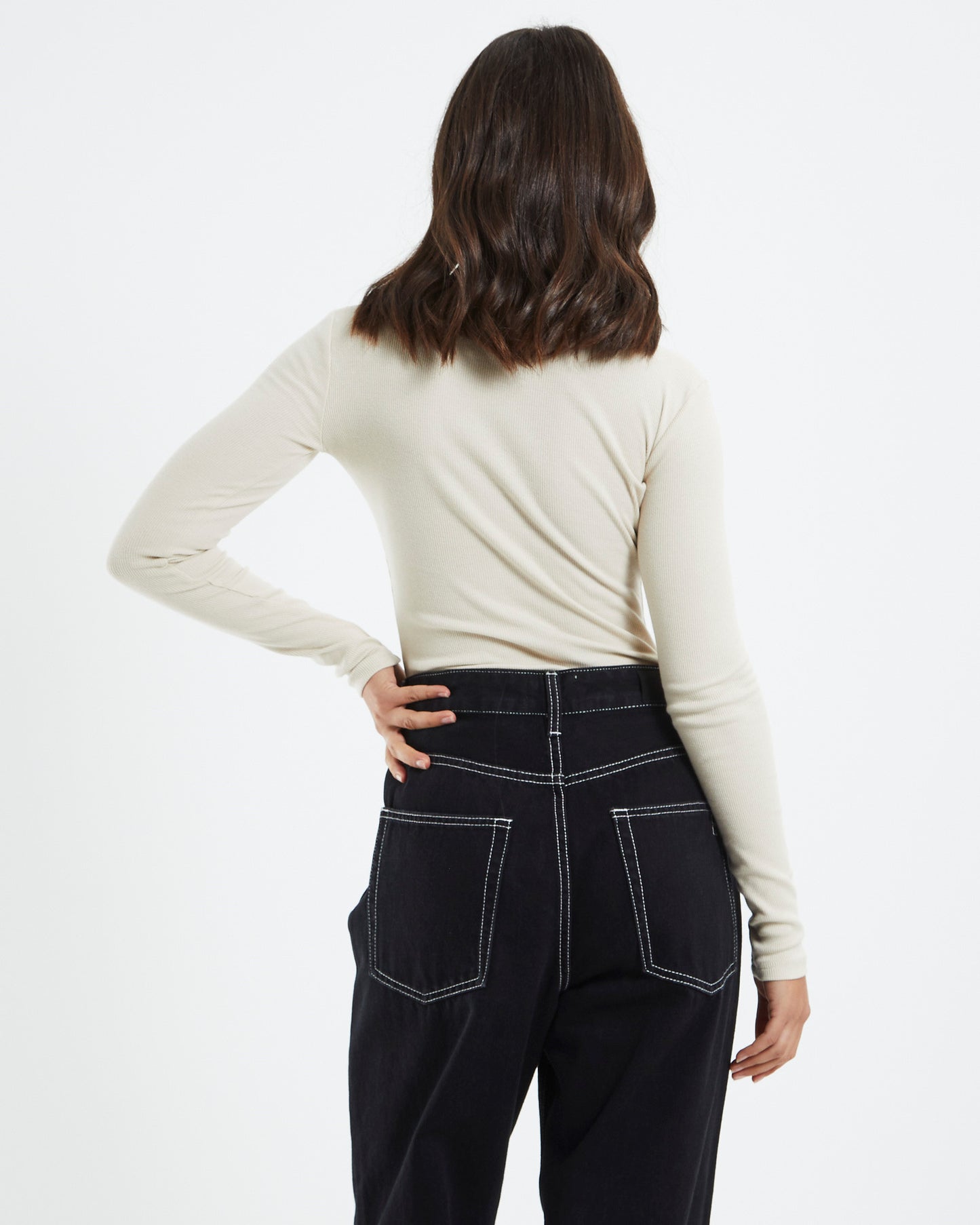 Button Front Long Sleeve Bodysuit