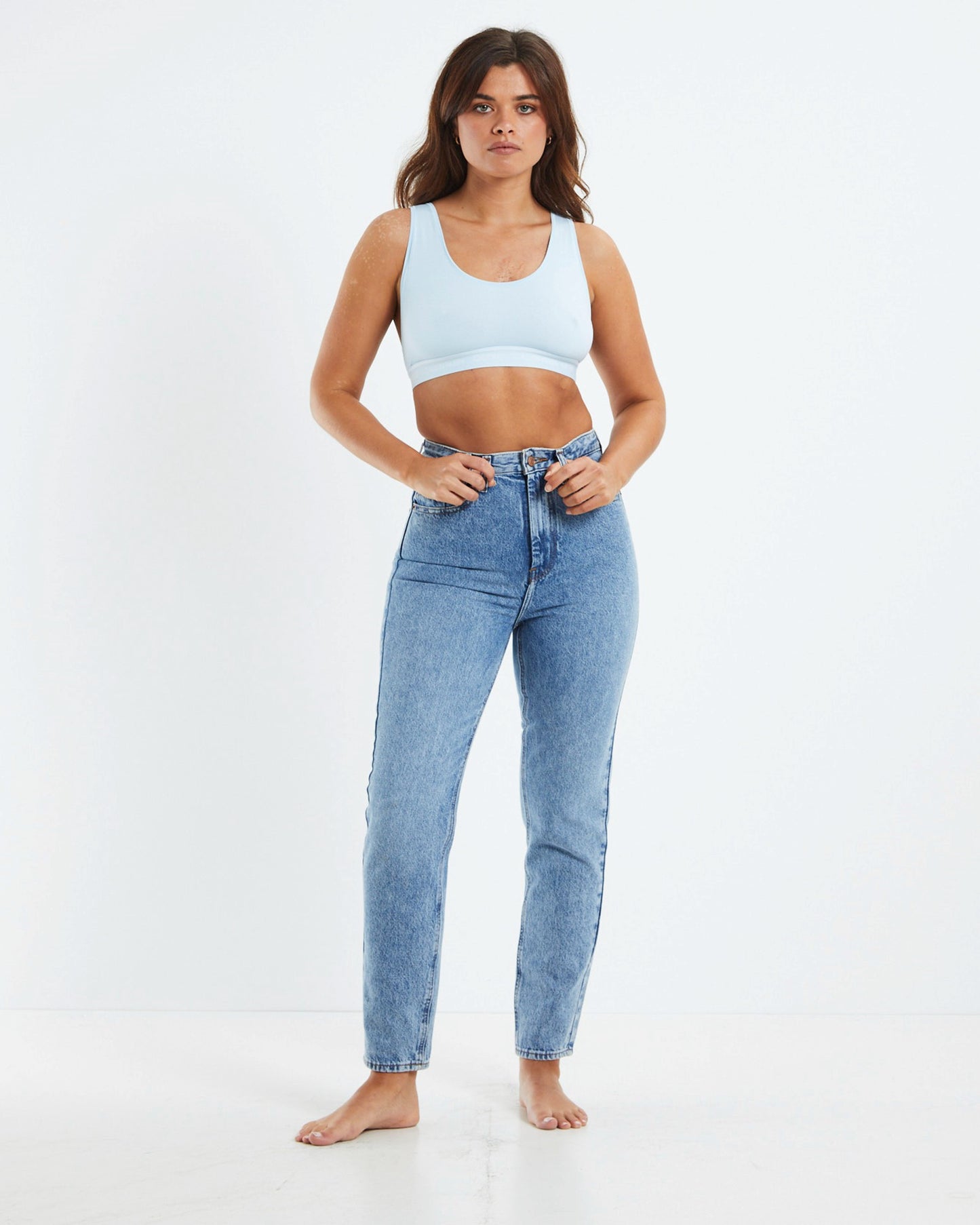 CK One Recycled Unlined Bralette Blue