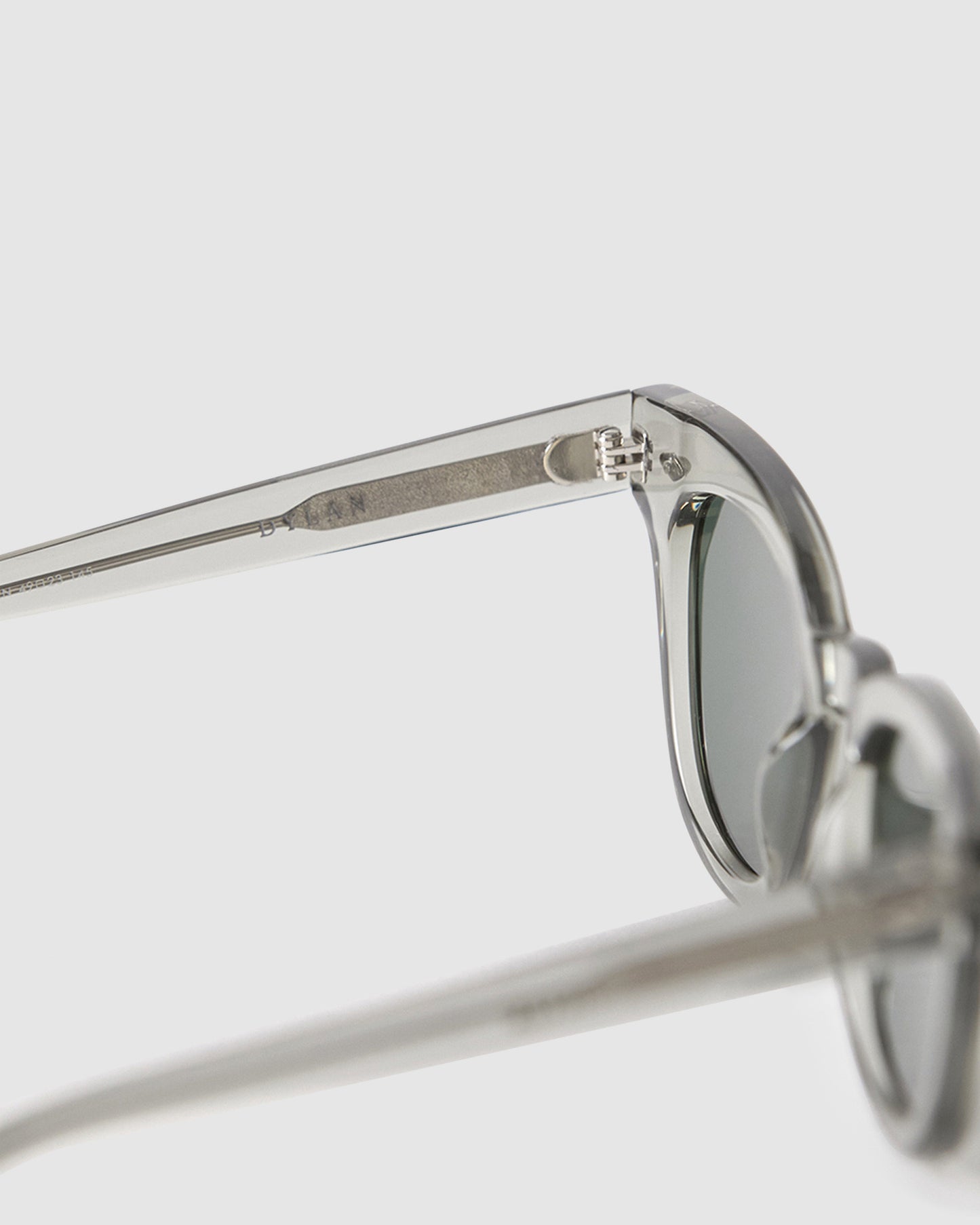 Dylan Smoke Sunglasses Polished Crystal Clear