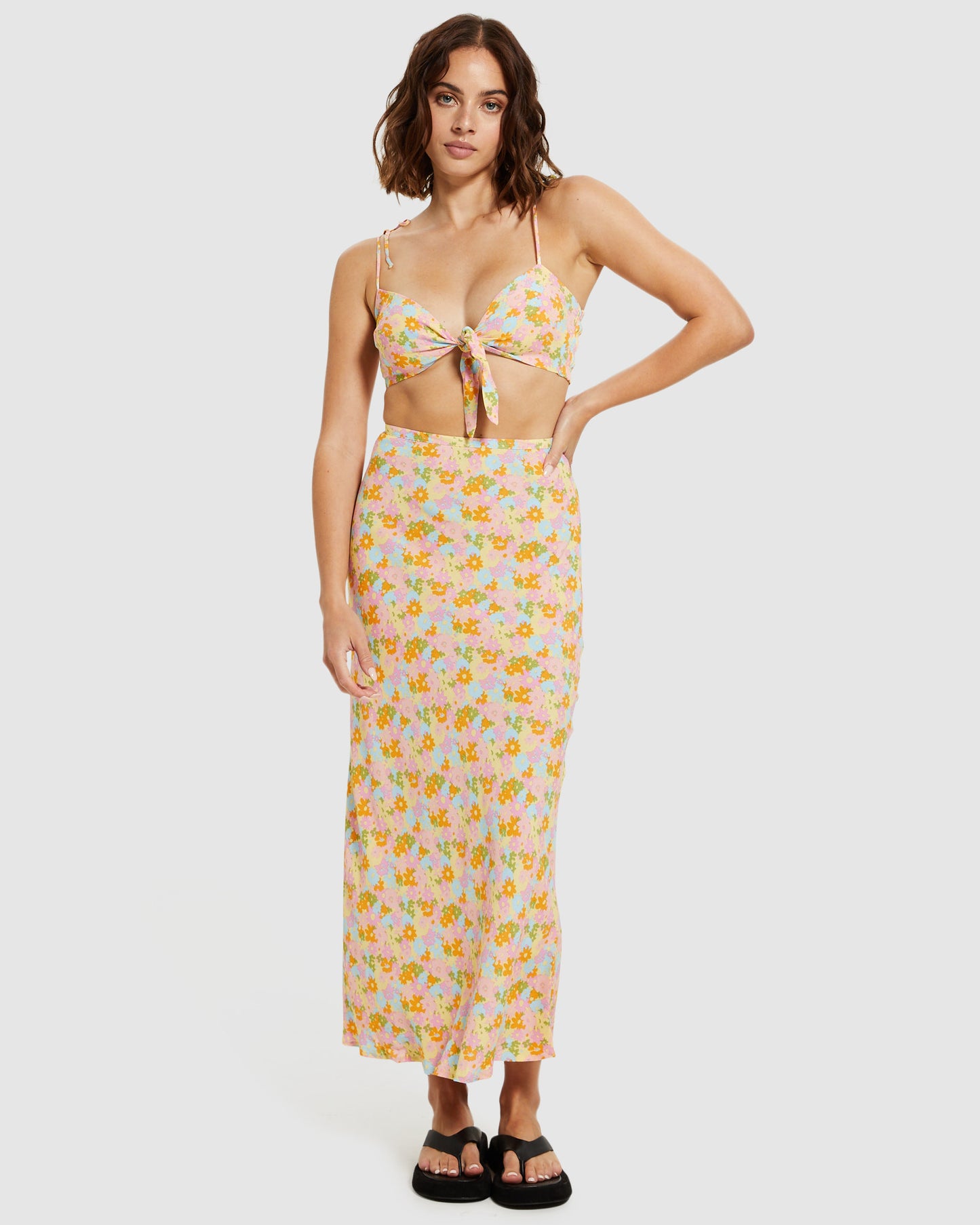 Anouk Knot Front Tiny Top Floral