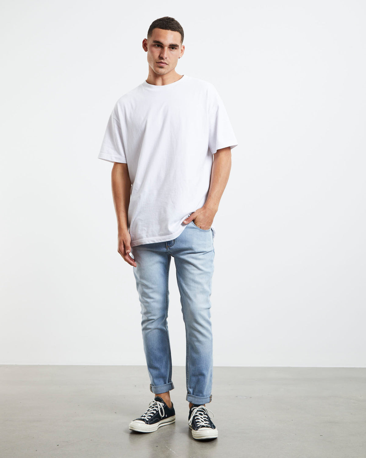 Rollies Skinny Denim Jeans Beached DENIM
