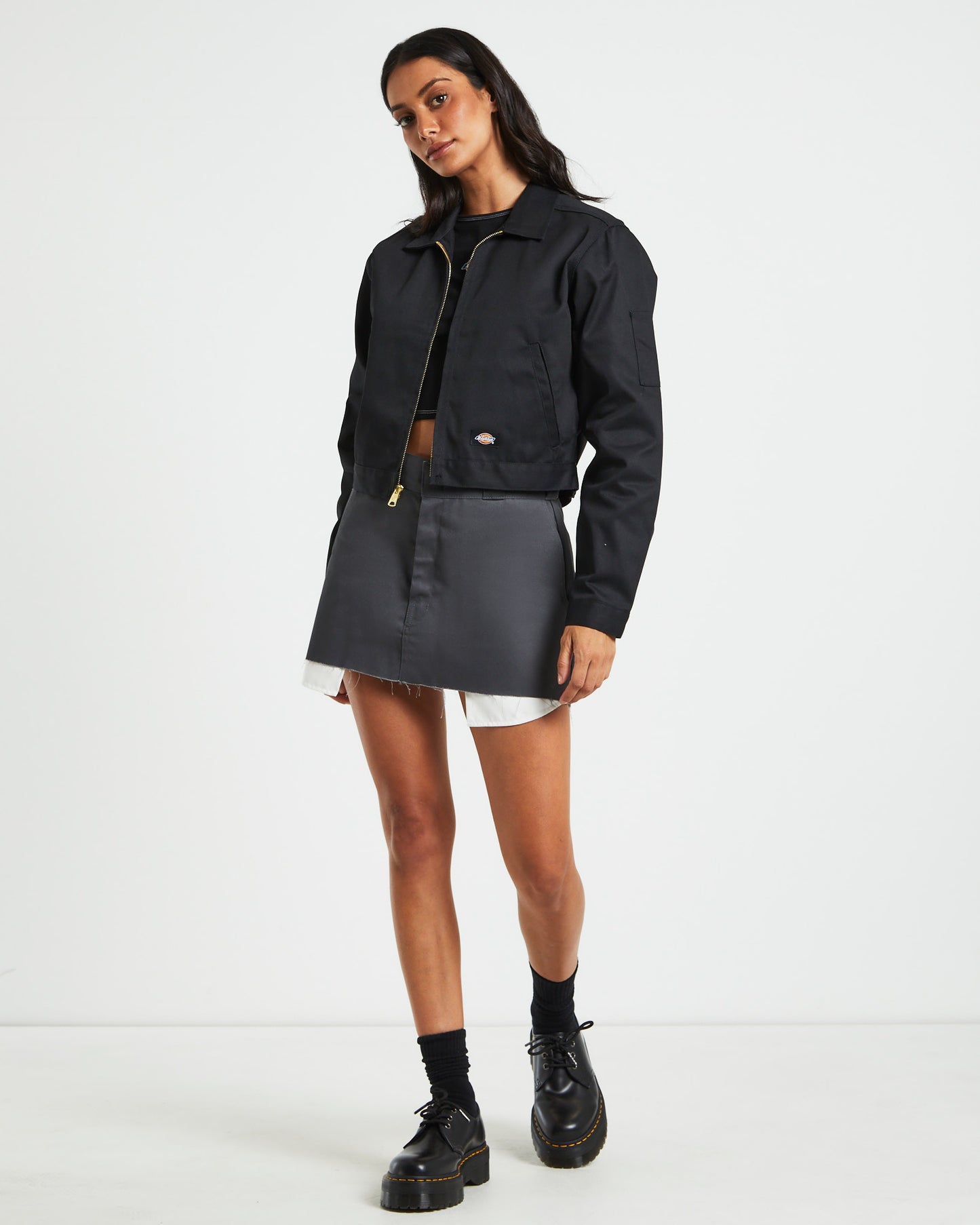 Eisenhower Cropped Jacket Black