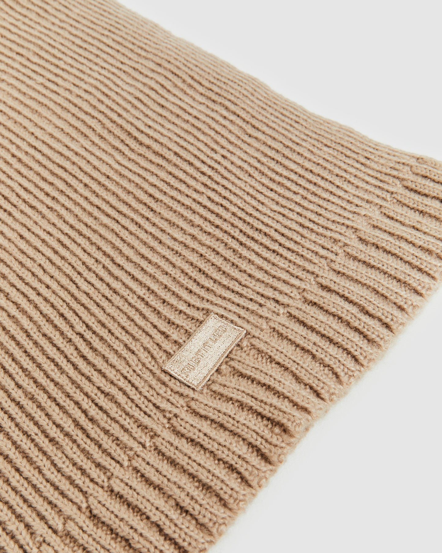 Olsen Knitted Oversized Scarf Taupe