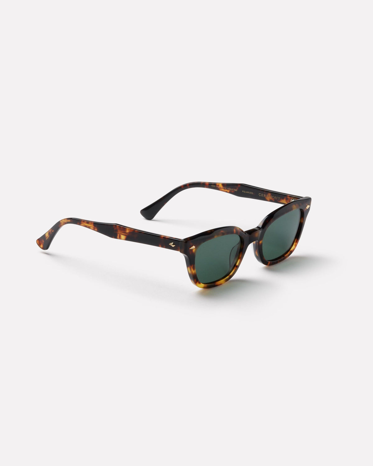 Ceremony Sunglasses Tortoise Polished/Green Polarised Tortoise Polished / Green Polarized