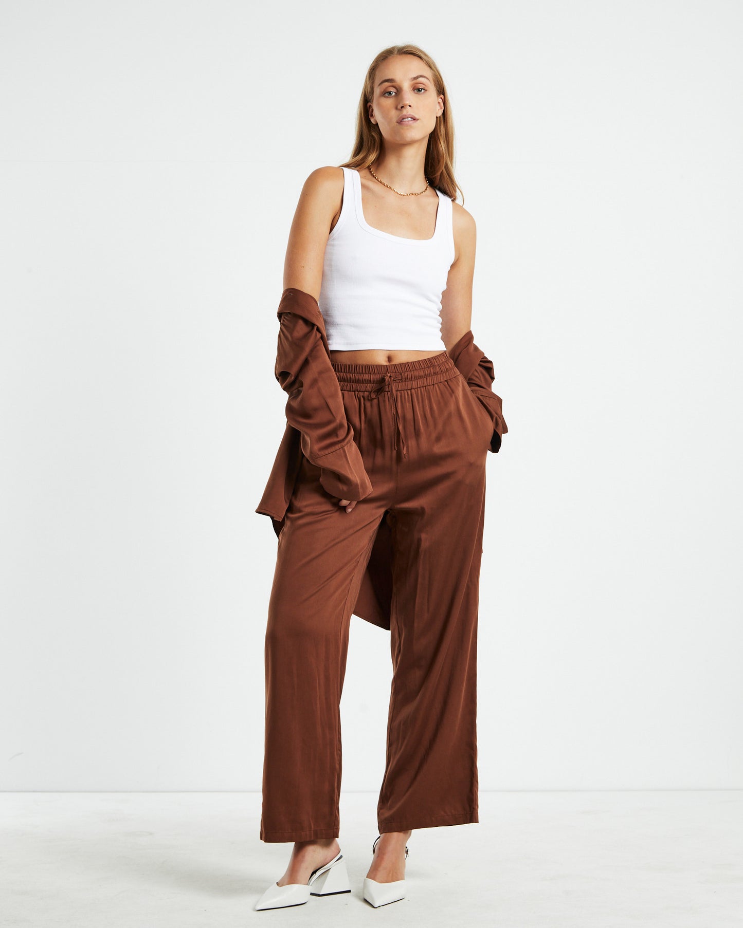 Rita Pants Chocolate Brown