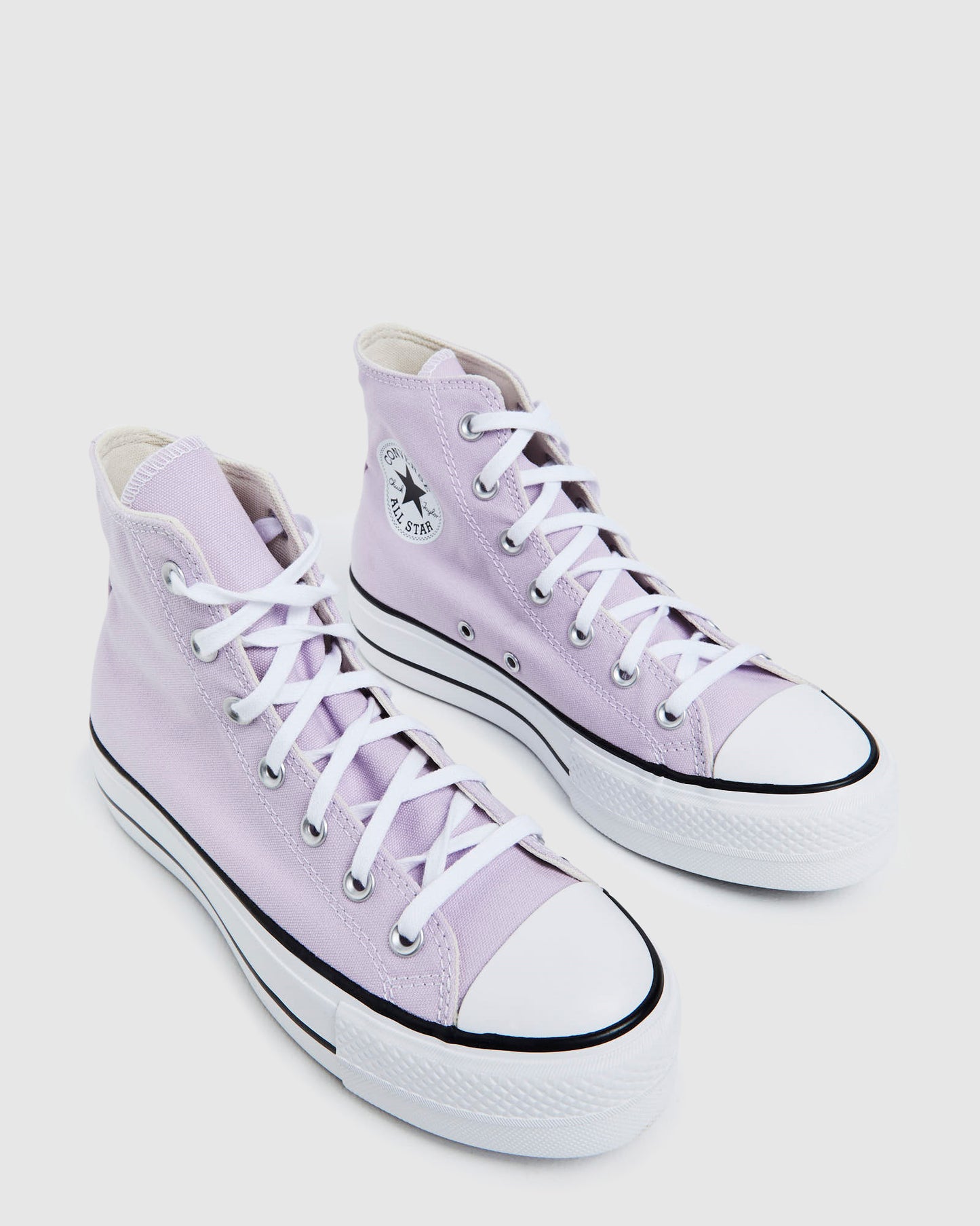 Chuck Taylor All Star Lift Platform Canvas Sneakers Purple