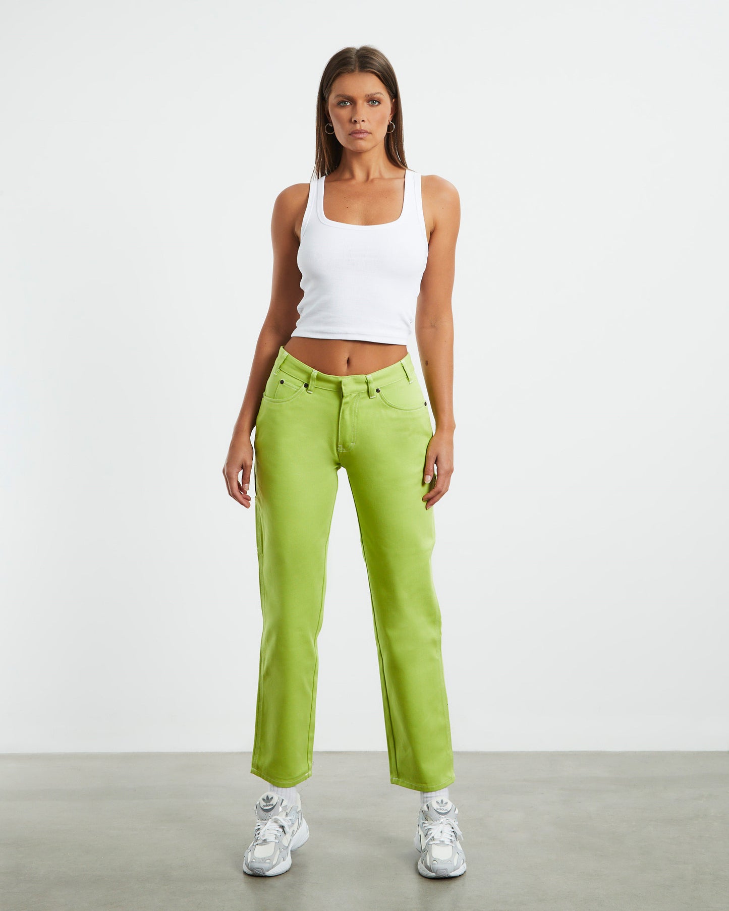 875 Washed Low Rider Pants Wild Lime
