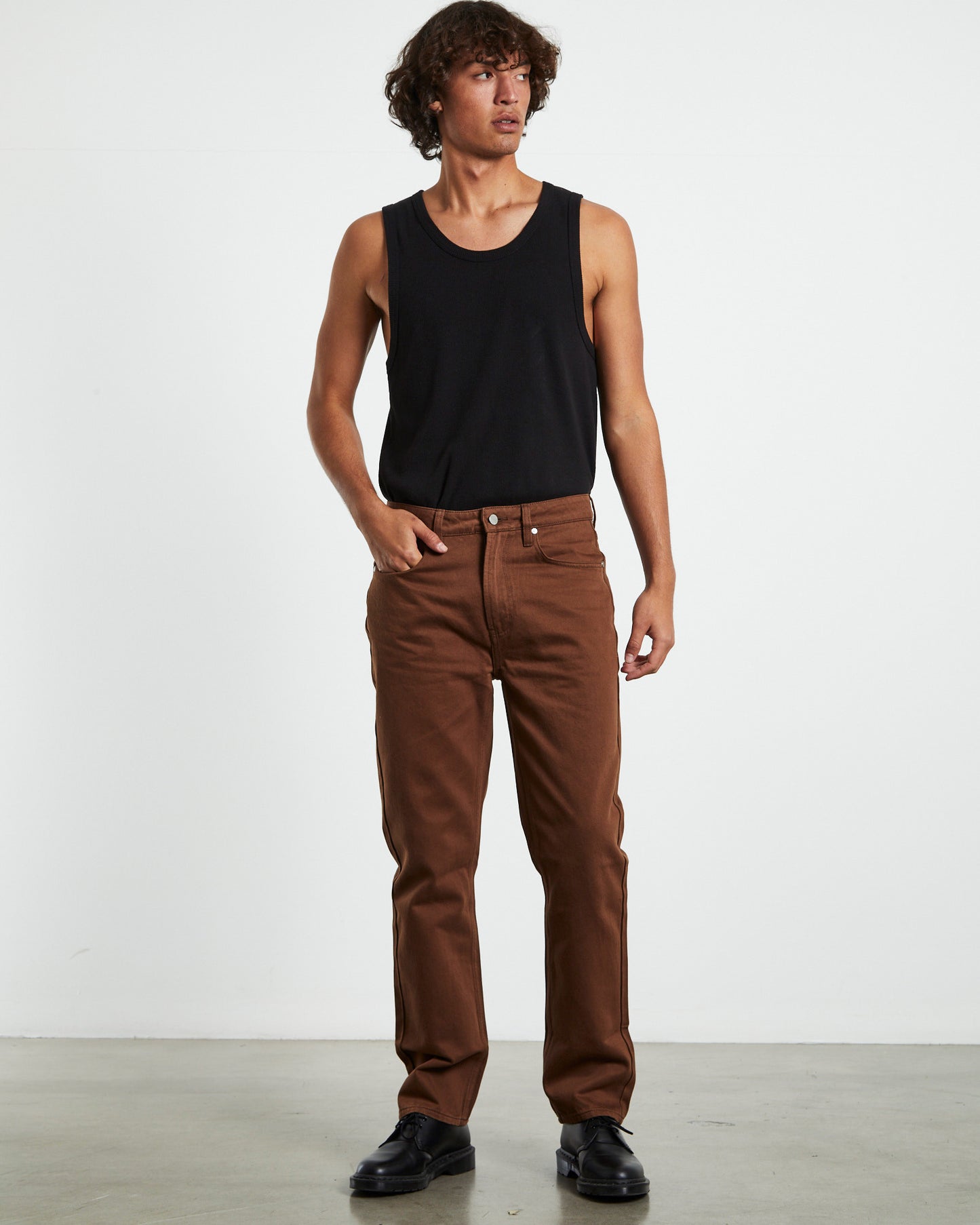 Straight Jeans Brown