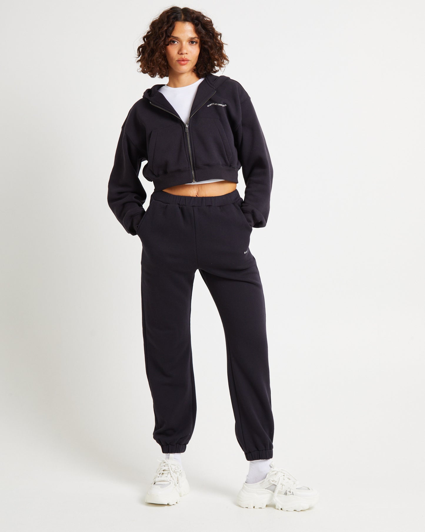 Subtitled Trackpants Almost Black