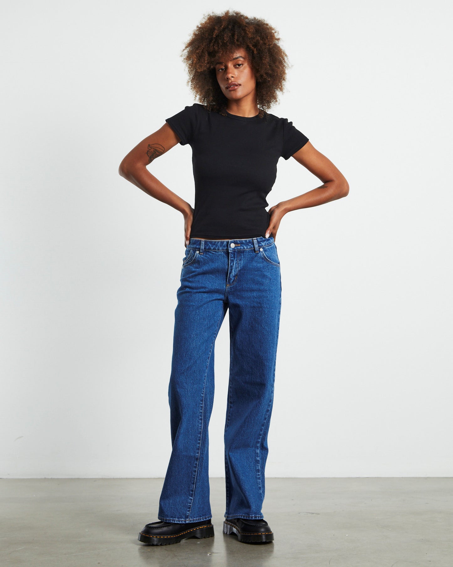 Heidi Low Rise Jeans Organic Vintage Blue