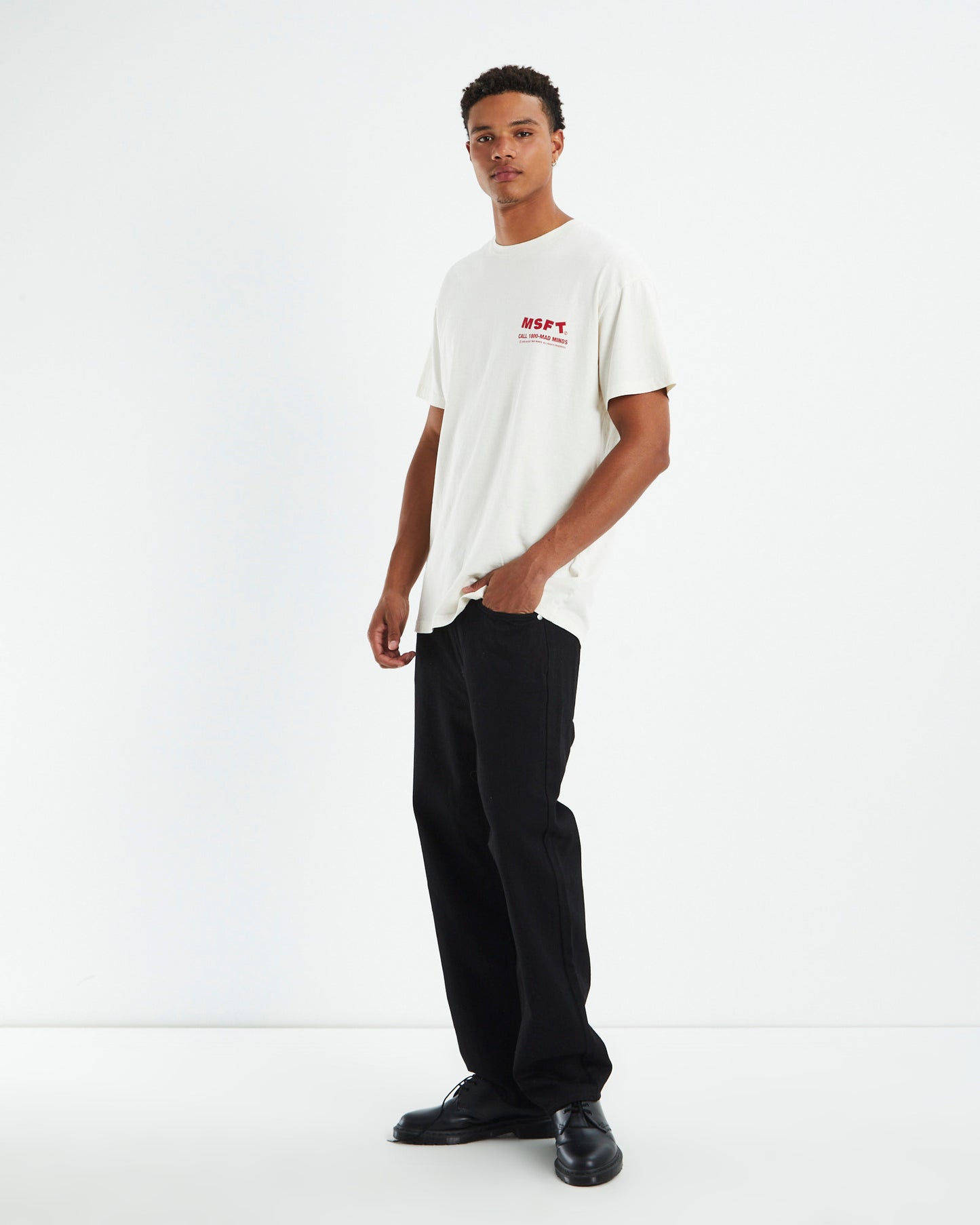 Coast Caller 50/50 Short Sleeve T-Shirt Thrift White