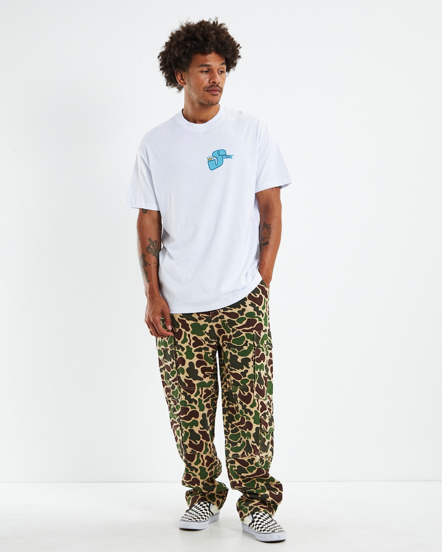 Phat S 50-50 Short Shirt T-Shirt White