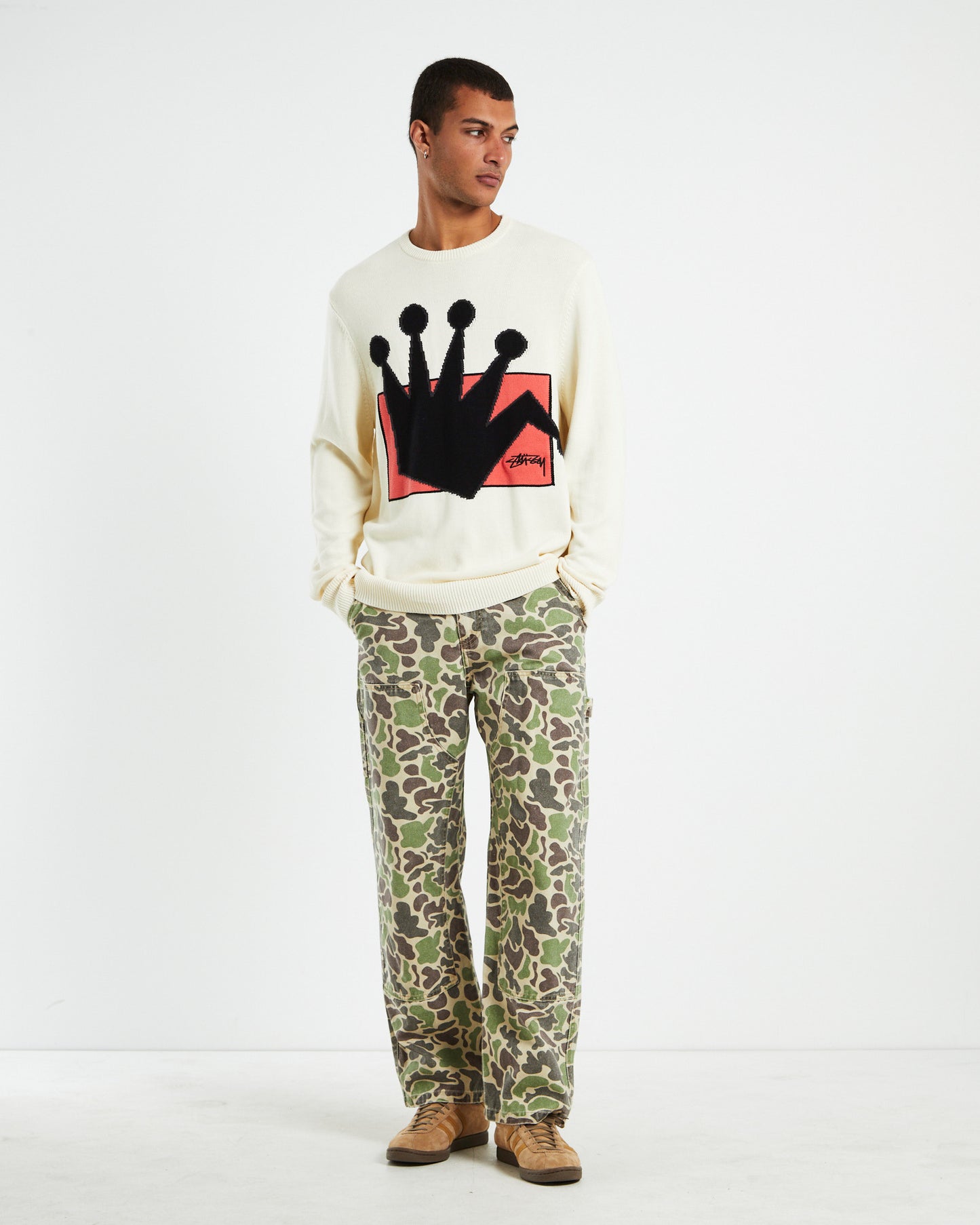 LB Crown Knit Crewneck Natural White