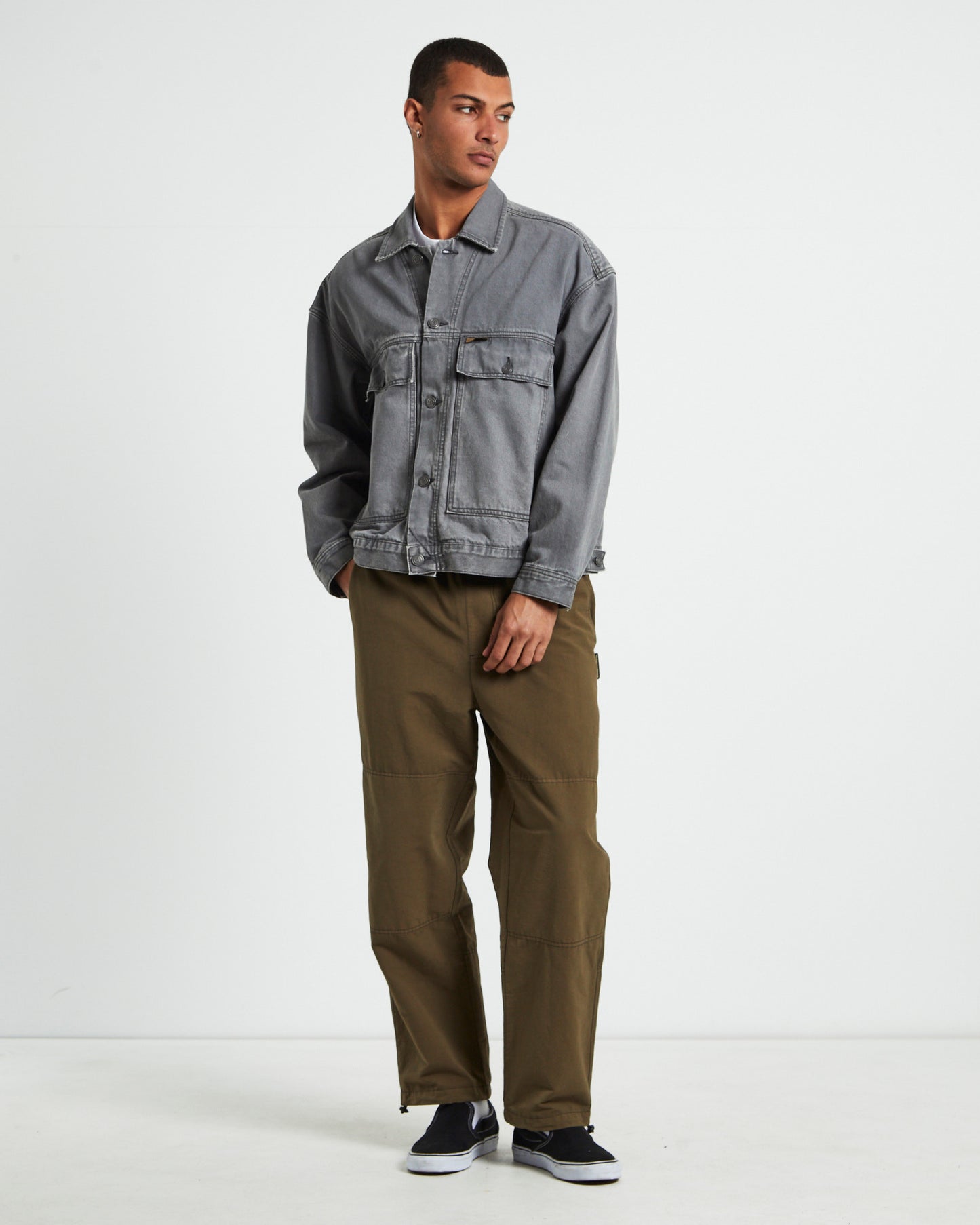Aeon Trucker Jacket Fossil Grey