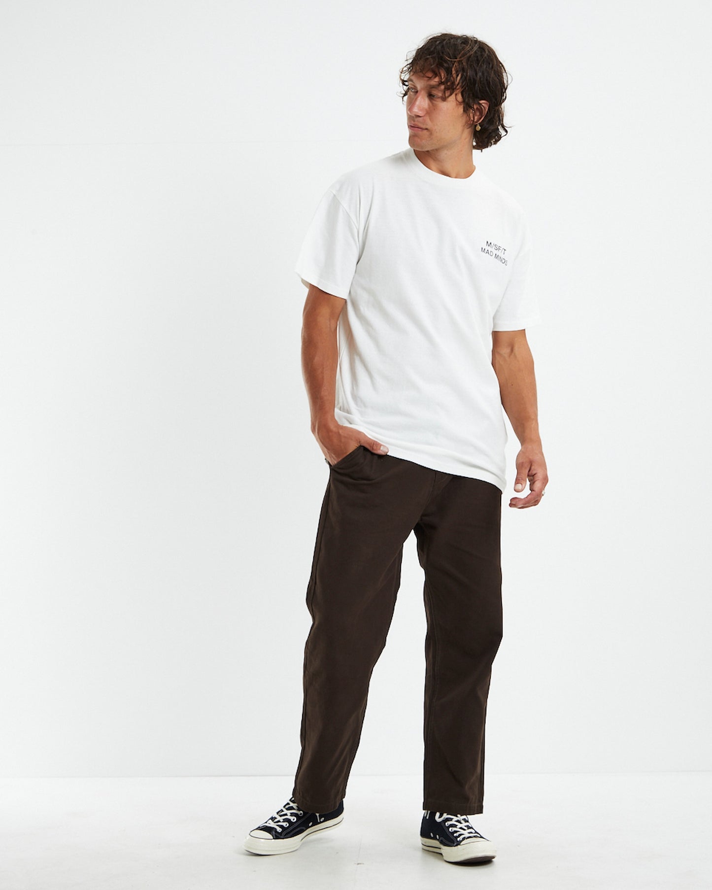 Dream Me 50/50 AAA Short Sleeve T-Shirt Washed White