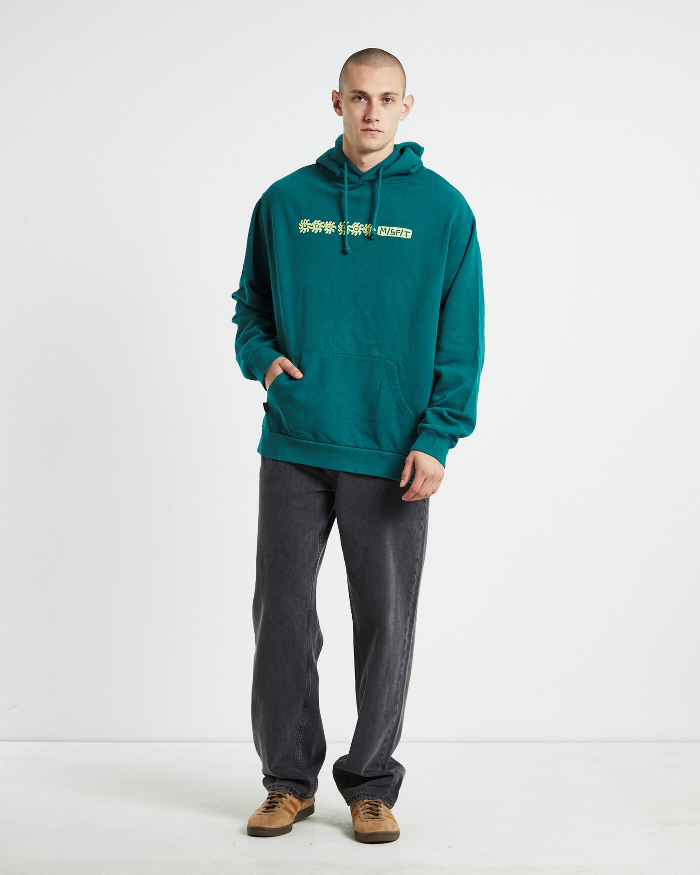 Global Acts 50-50 Hoodie Storm Green