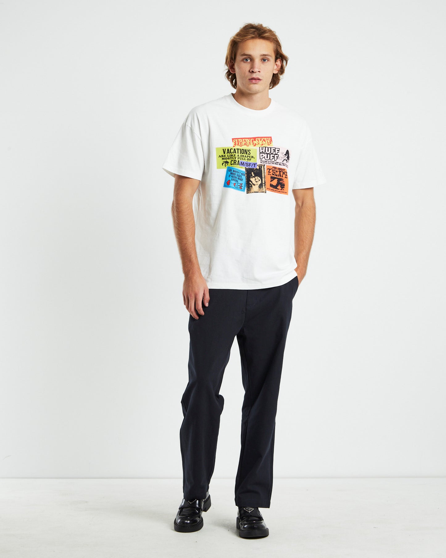 Pound For Pound 50/50 Short Sleeve T-Shirt Washed White
