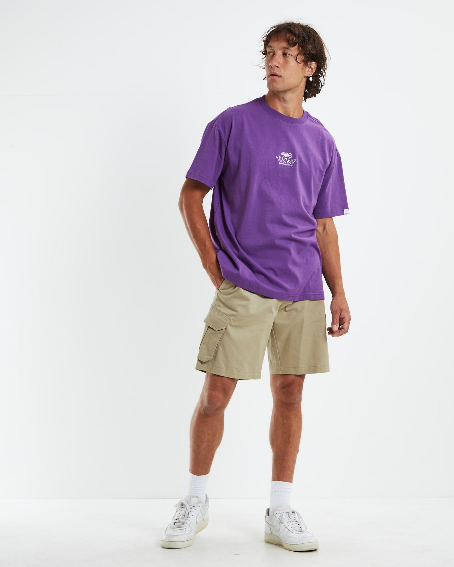 Court Short Sleeve T-Shirt Berry Purple