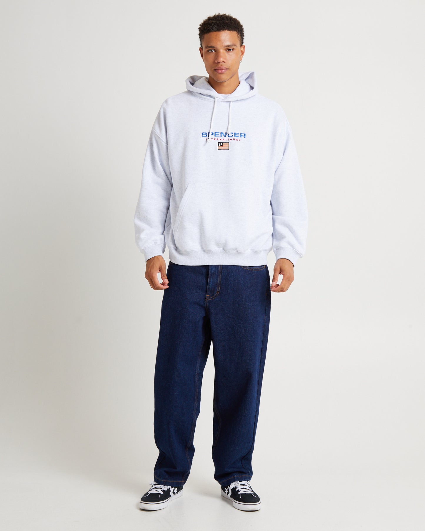 International Hoodie Jumper Frost Marle Grey