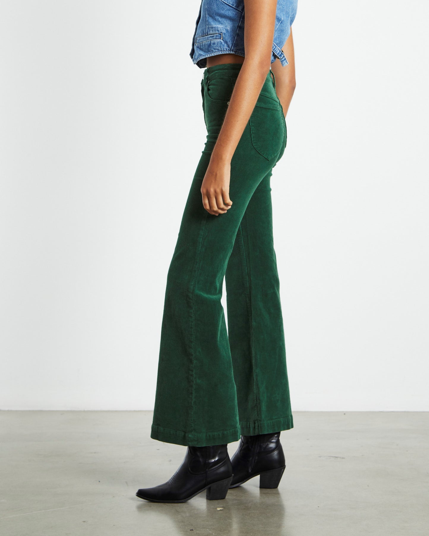 Eastcoast Flare Corduroy Jeans Basil Green