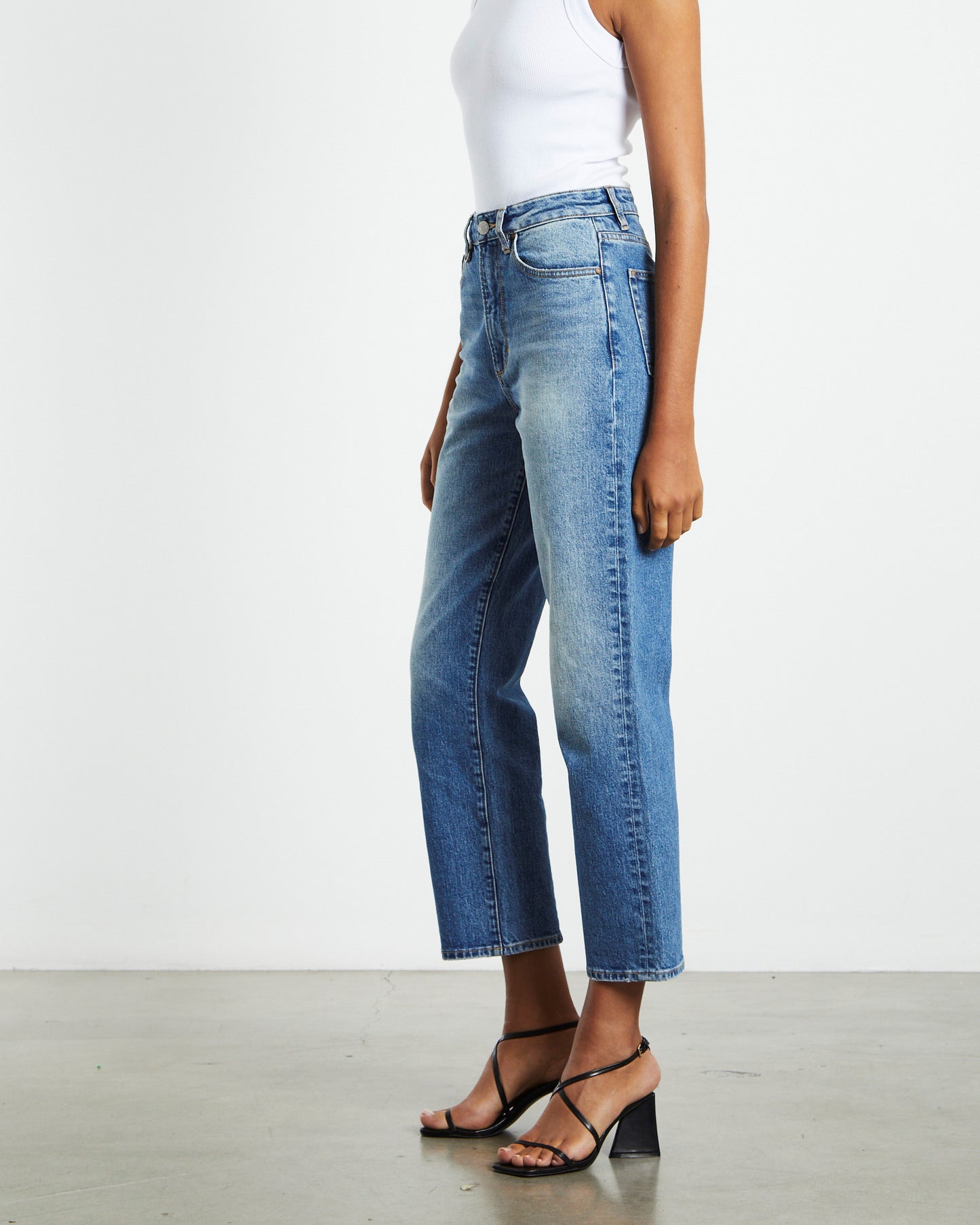 Nico Straight Denim Jeans Abandon Blue