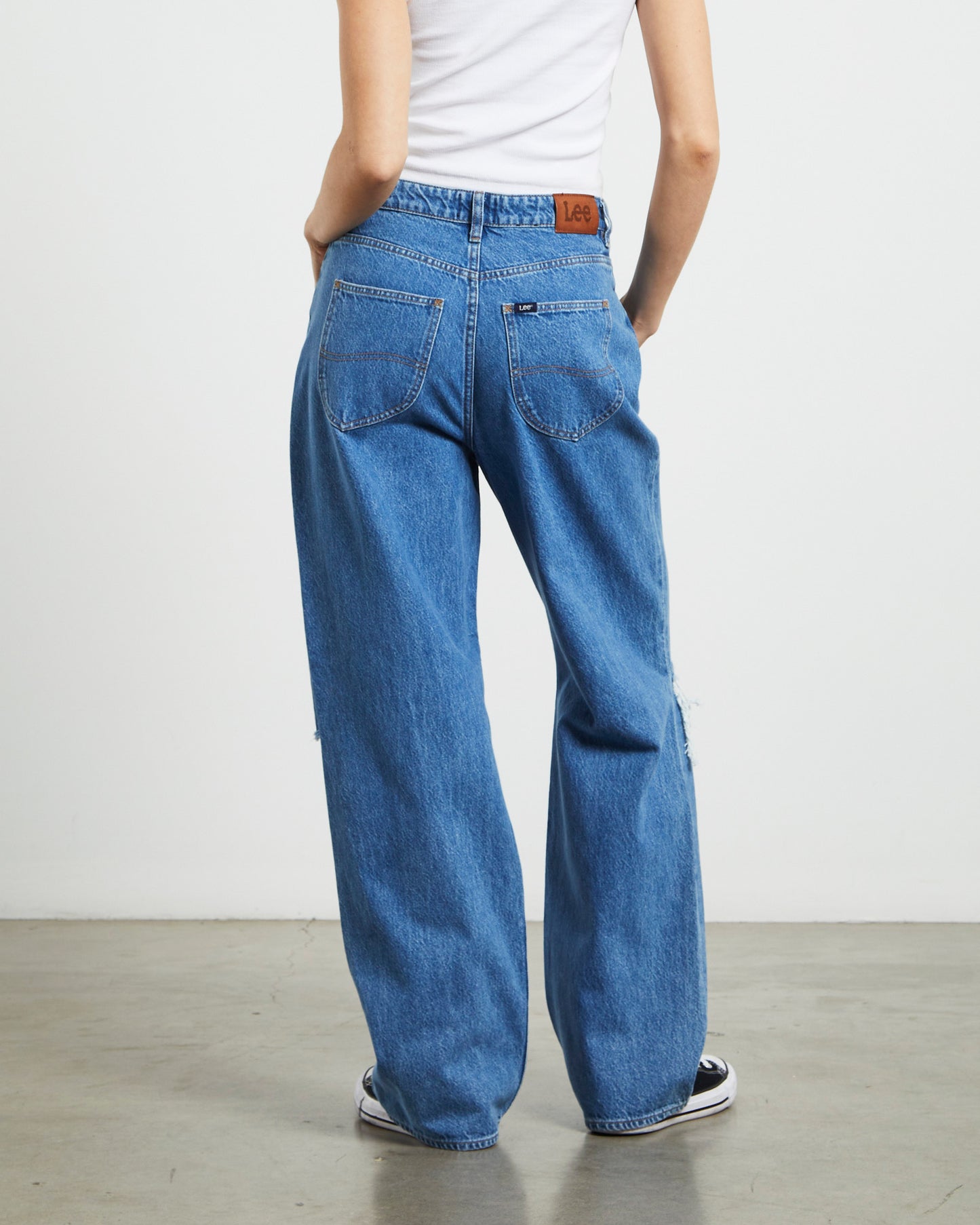 High Baggy Jeans Next Decon Blue