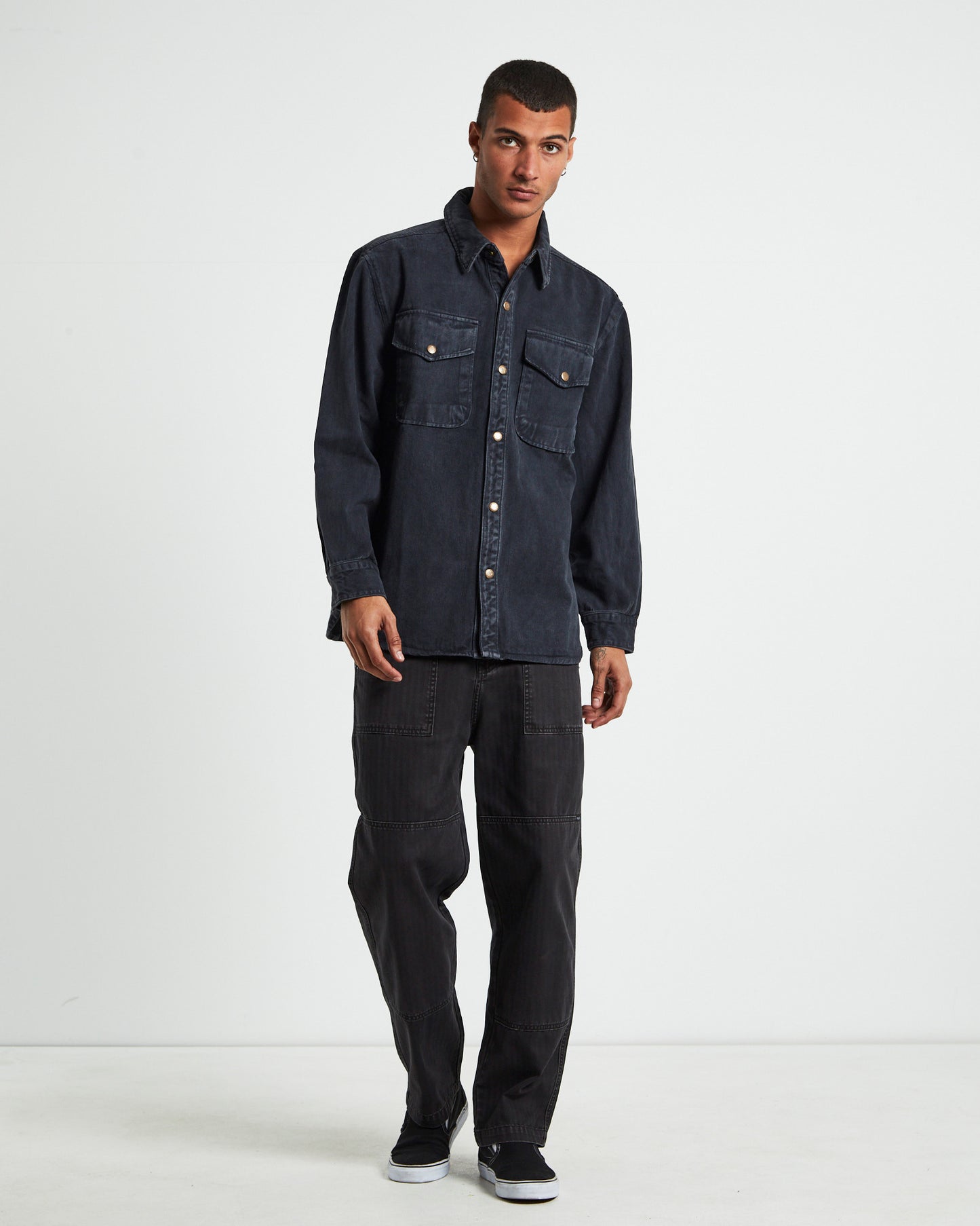 Trade Drill Shacket Sulphur Black