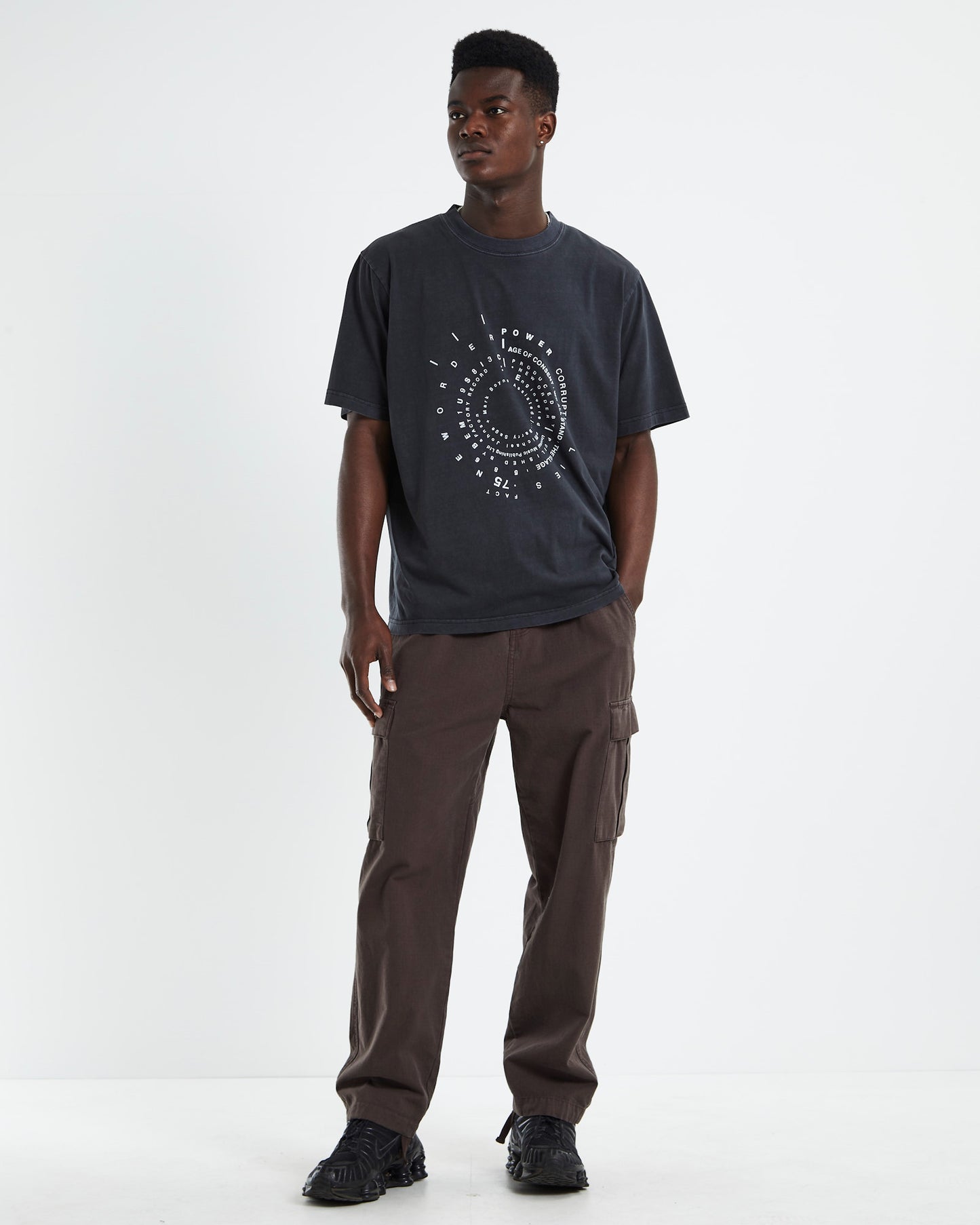 New Order Samo Vinyl Short Sleeve T-Shirt Black