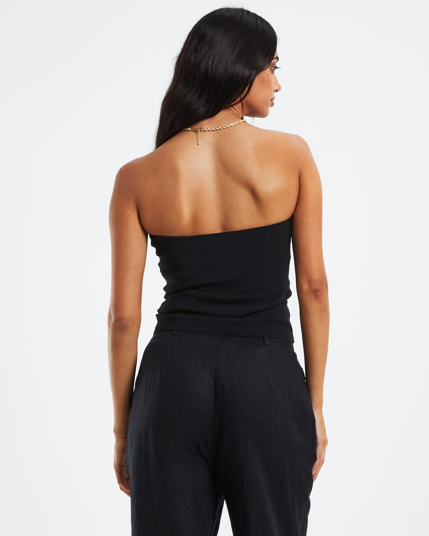 Bronte Longline Tube Top Black
