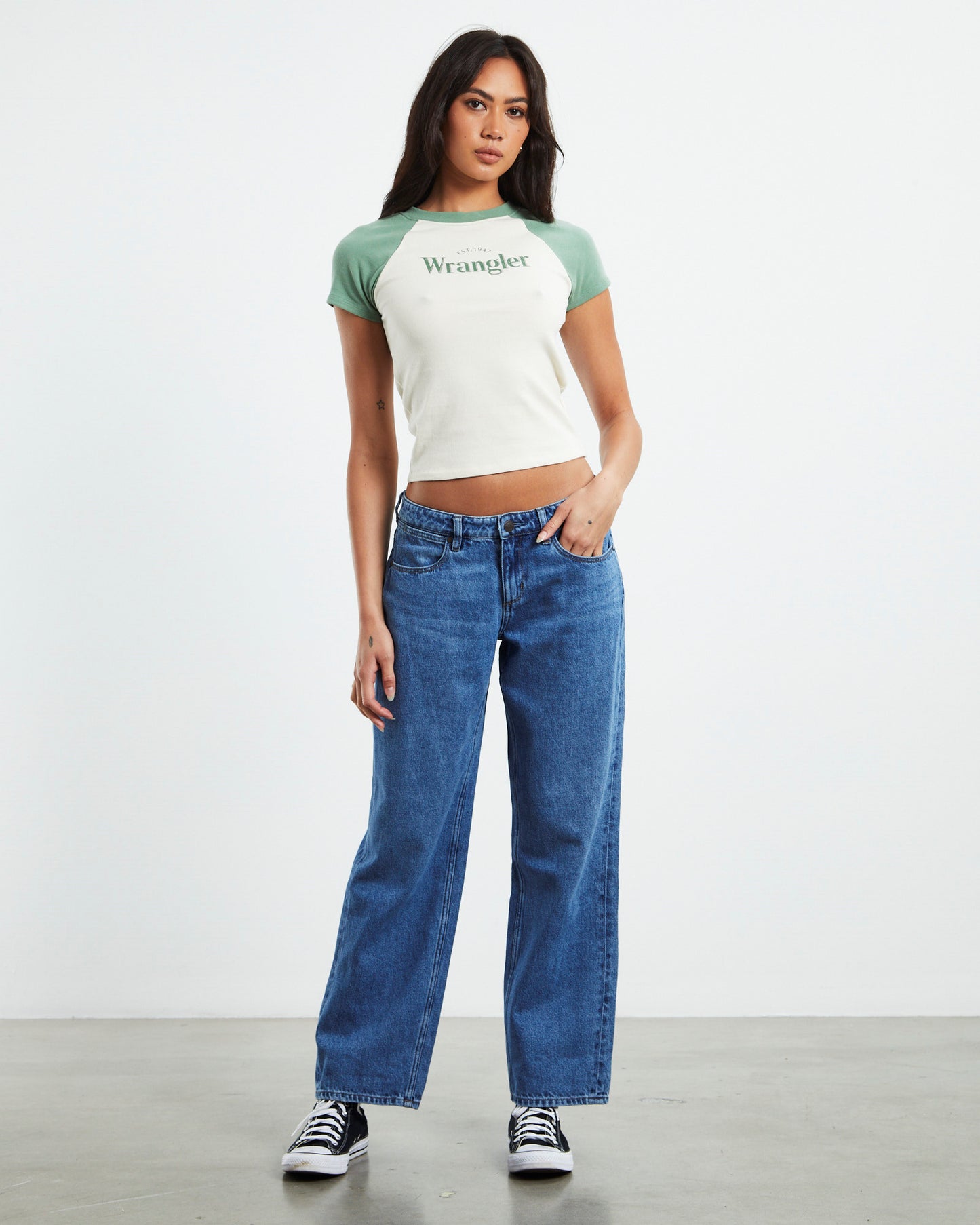 Low Rise Bella Baggy Jeans Teen Spirit Blue