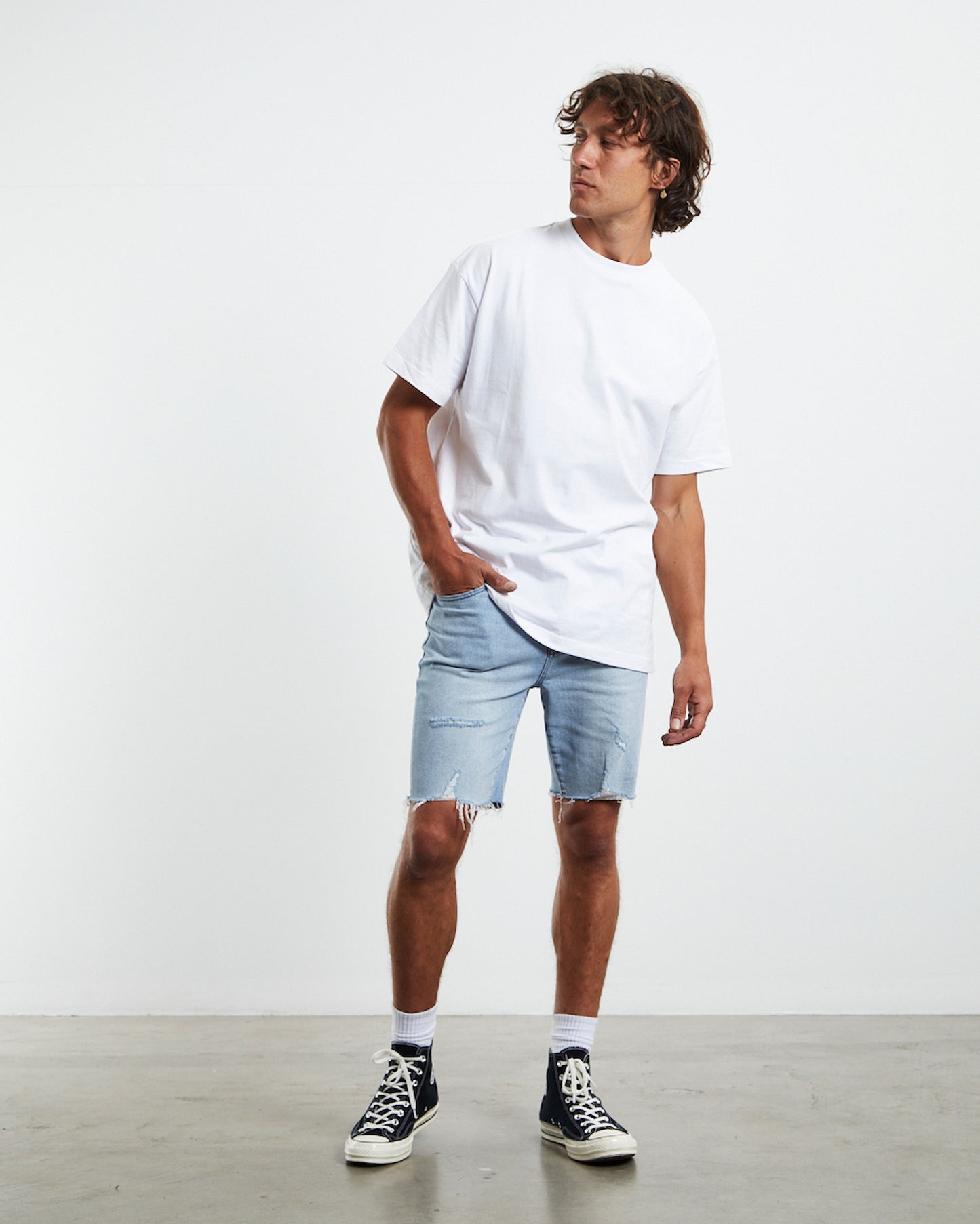 Z-Roadie Denim Shorts Corsair Destruct