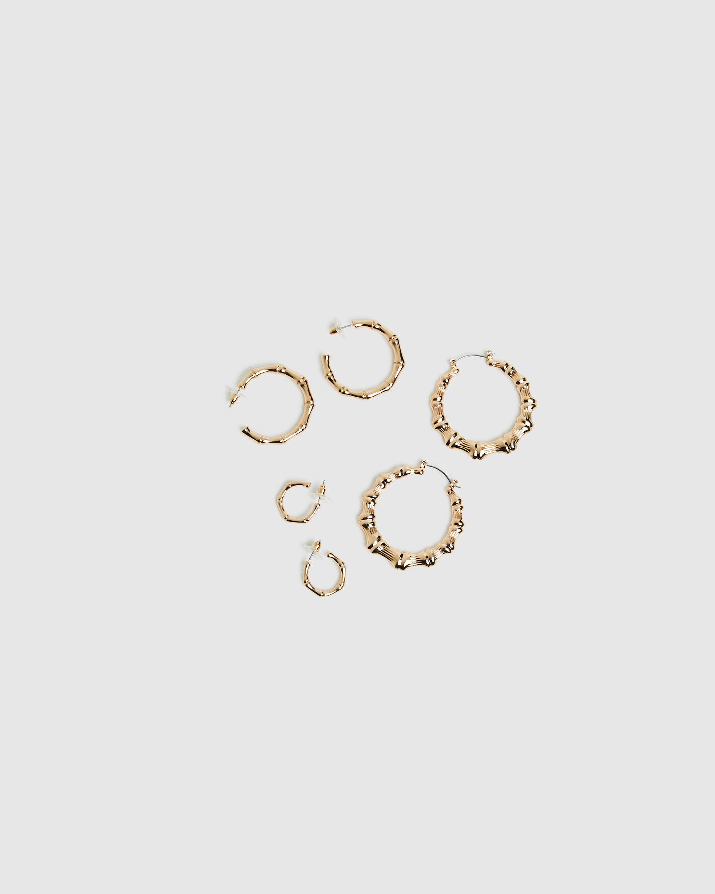 Bronte Bamboo Hoops Multi Pack Gold