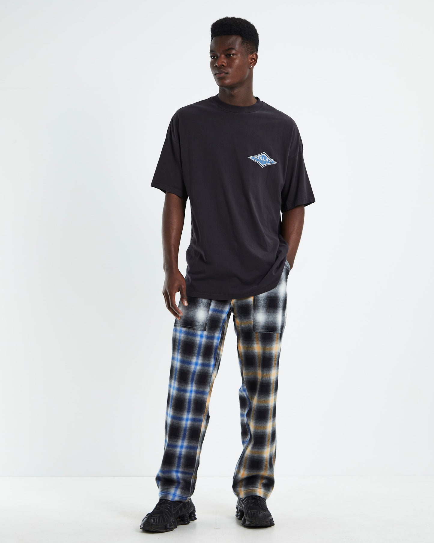 Heavy Diamond Short Sleeve T-Shirt Black